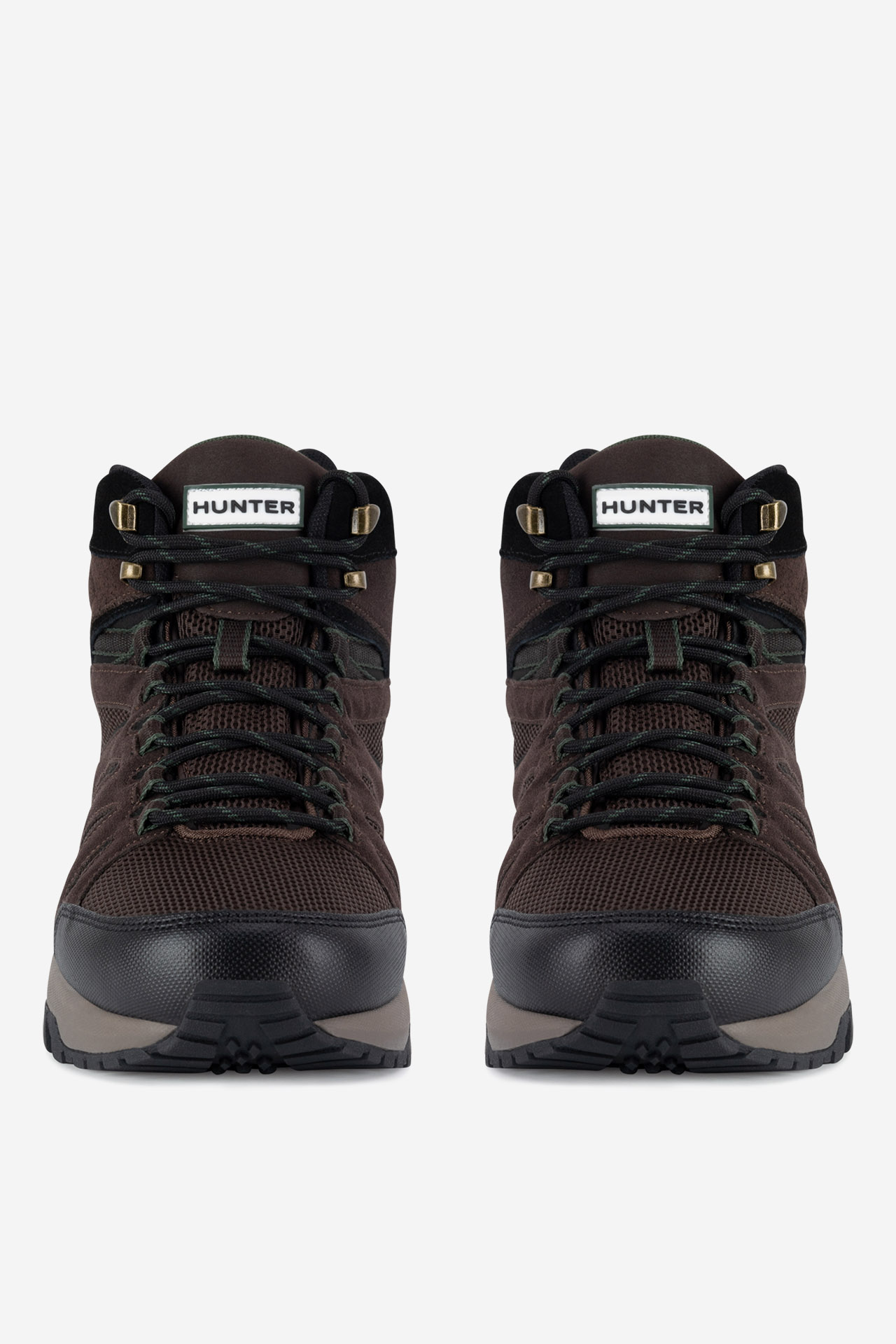 Gležnjarji z vezalkami Čokoladno rjava