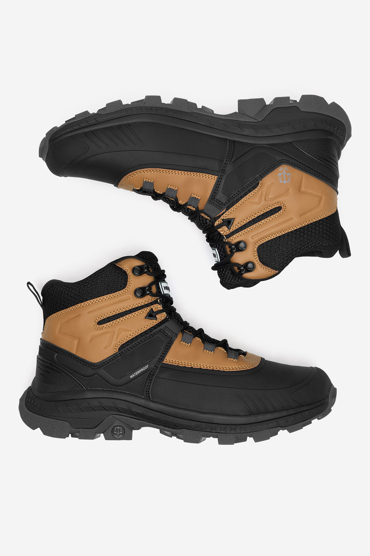 Gležnjarji z vezalkami Črna