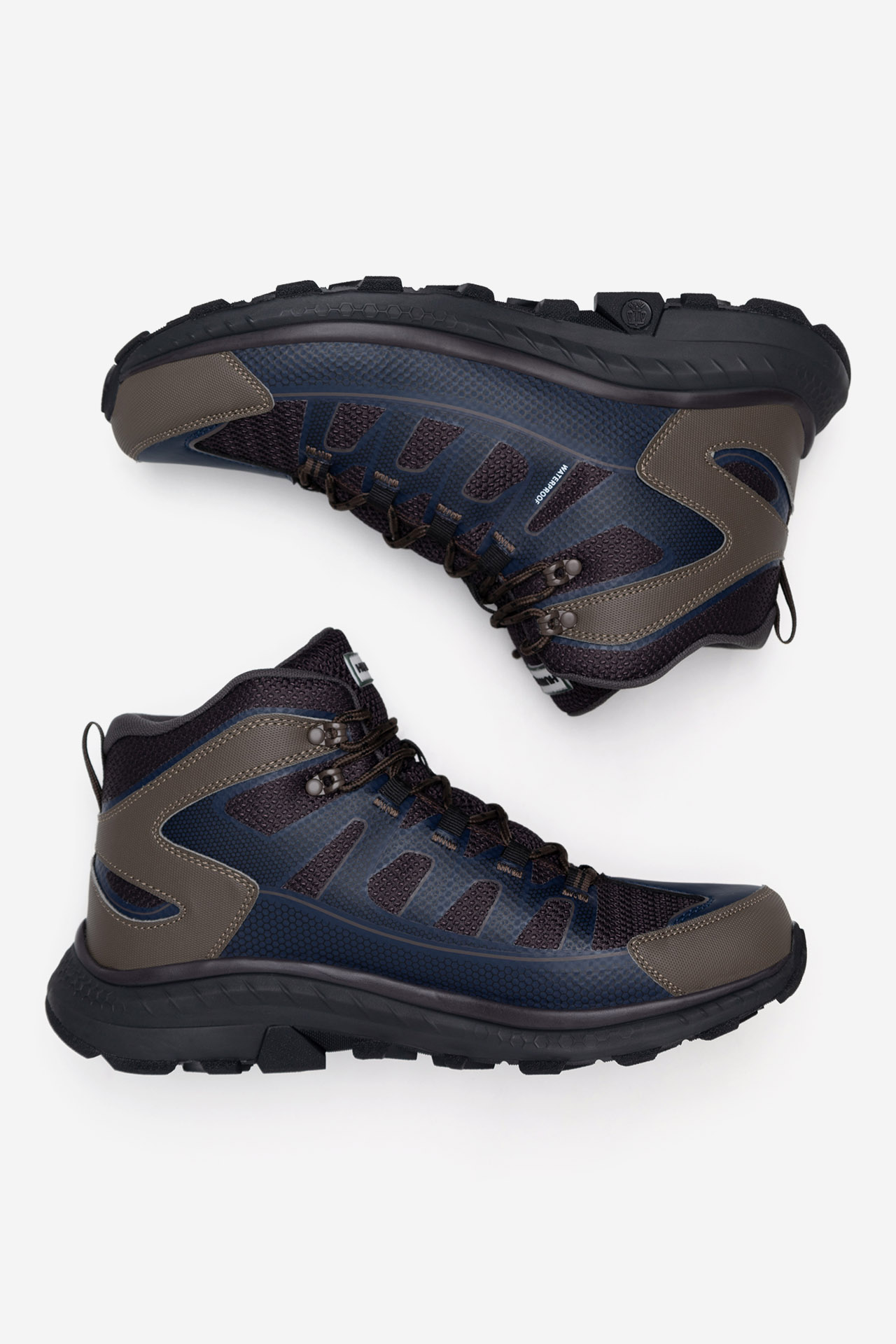 Gležnjarji z vezalkami Mornarsko modra