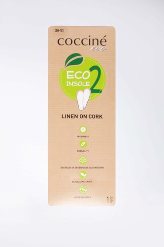 Ulošci za obuću Coccine COCCINE WKŁADKA COCCINE ECO INSOLE 2 LINEN ON CORK 39-40 Prozirna