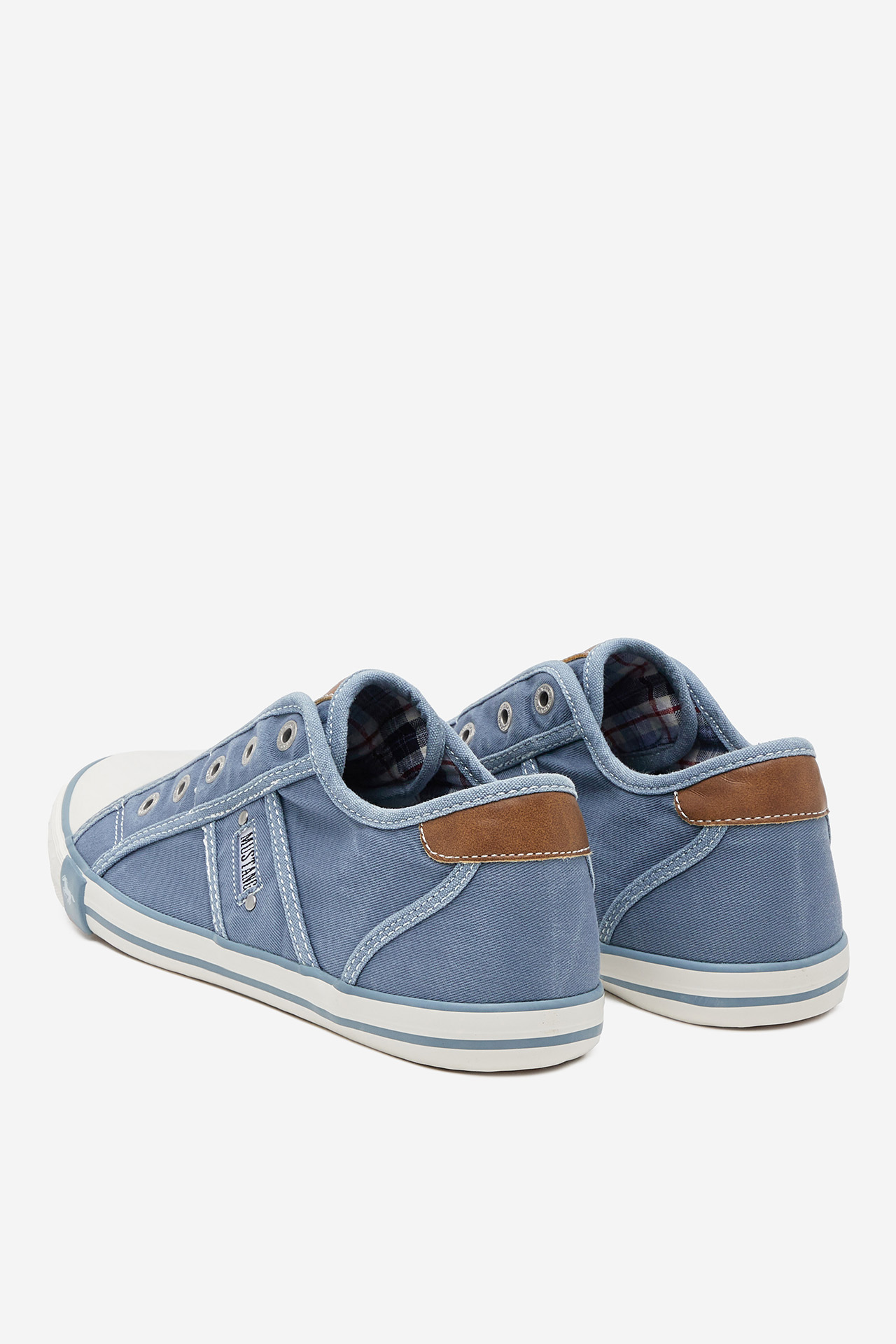 Plátěná obuv SVĚTLE MODRÁ