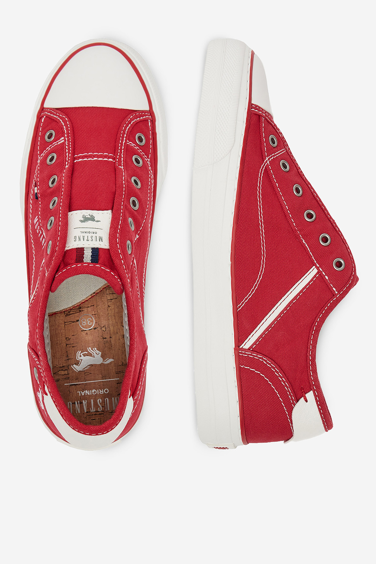 Plátěná obuv ČERVENÁ