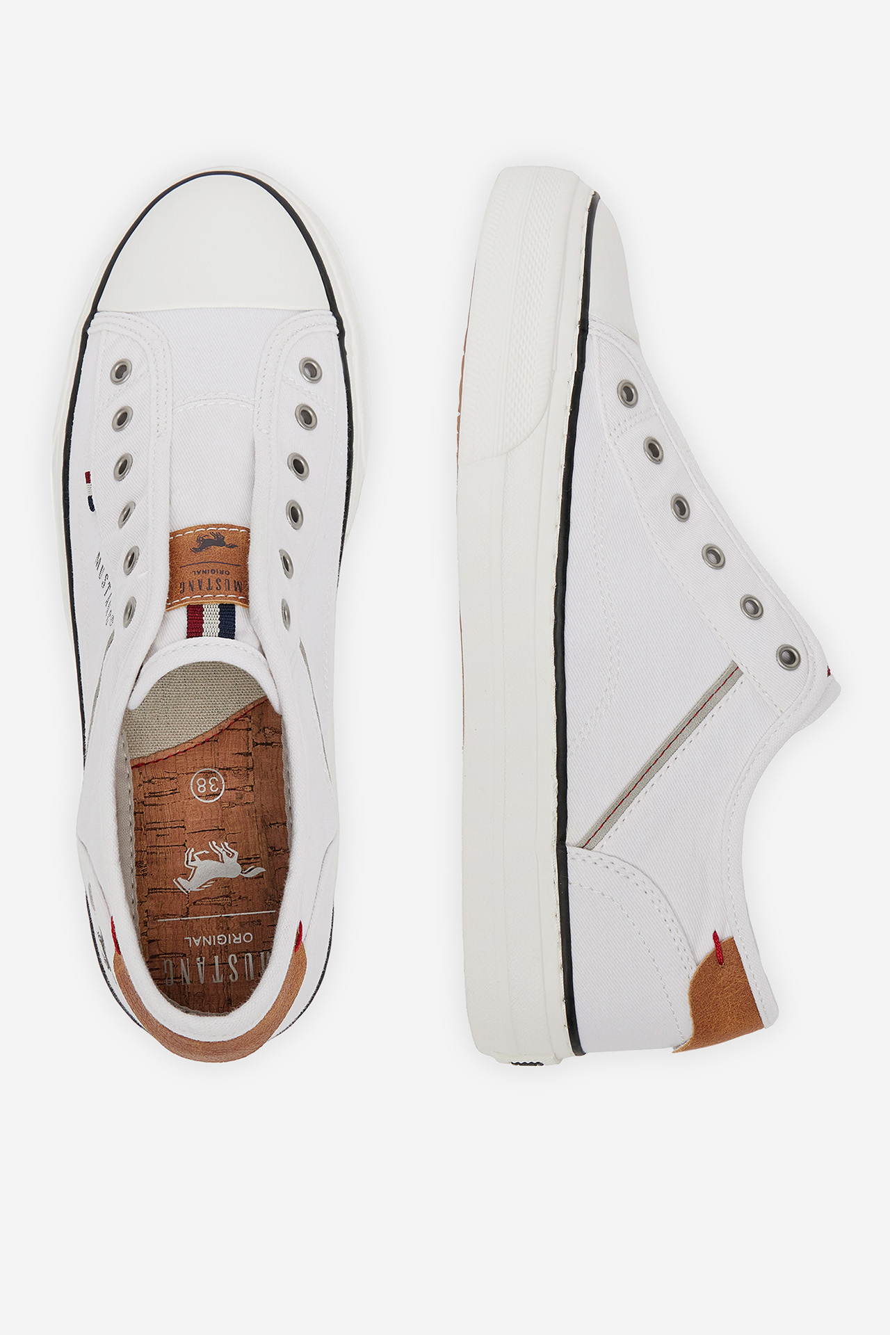 Plátěná obuv BÍLÁ