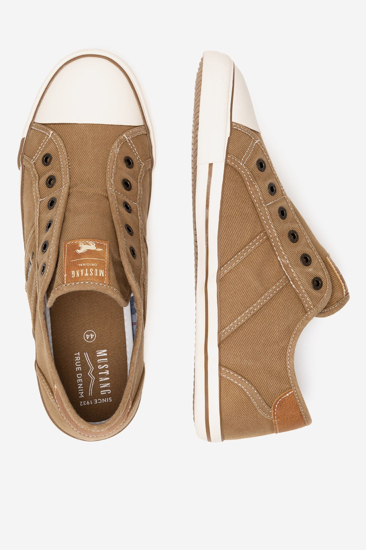 Plátěná obuv SVĚTLE HNĚDÁ