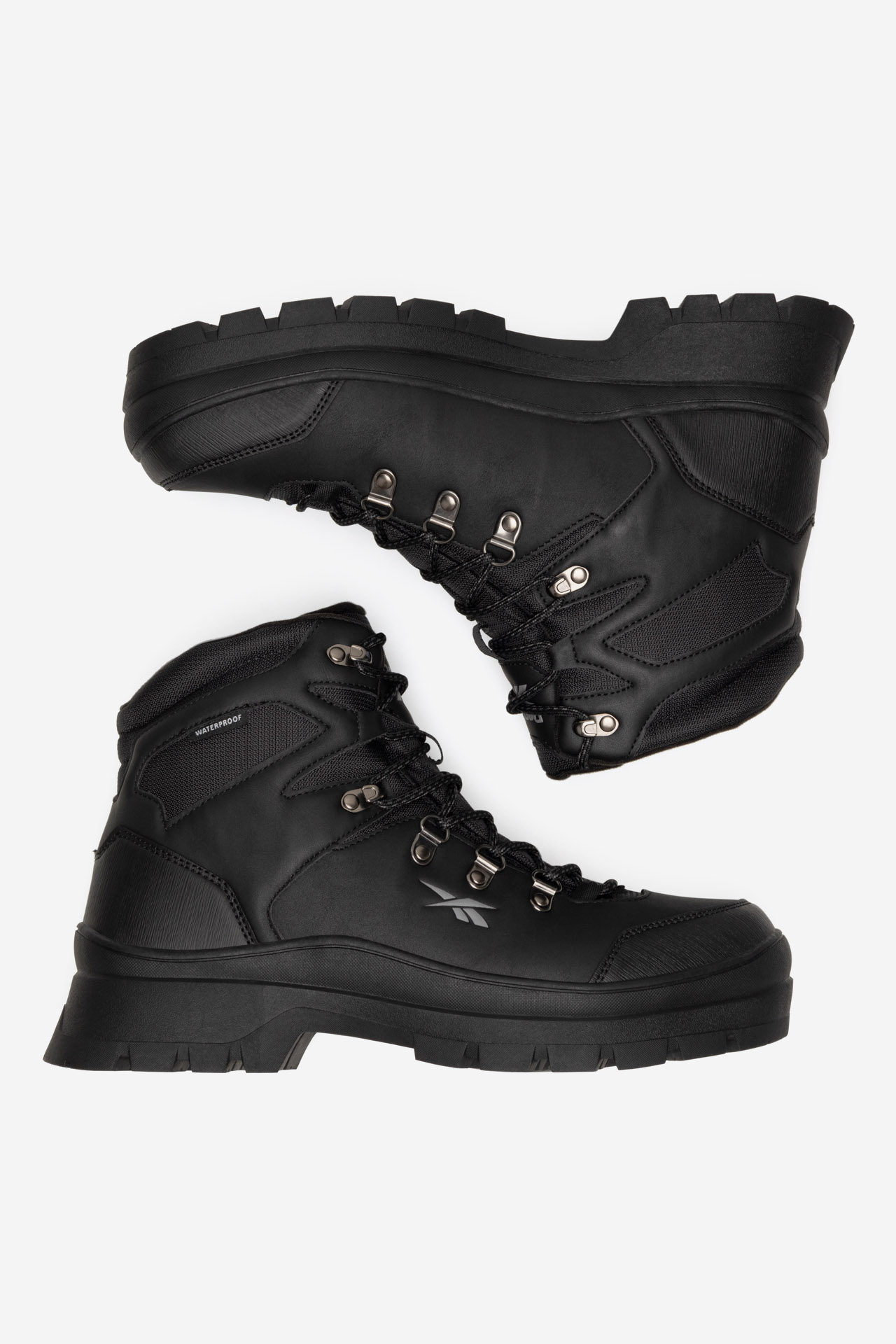 Šněrovací vyšší obuv ČERNÁ