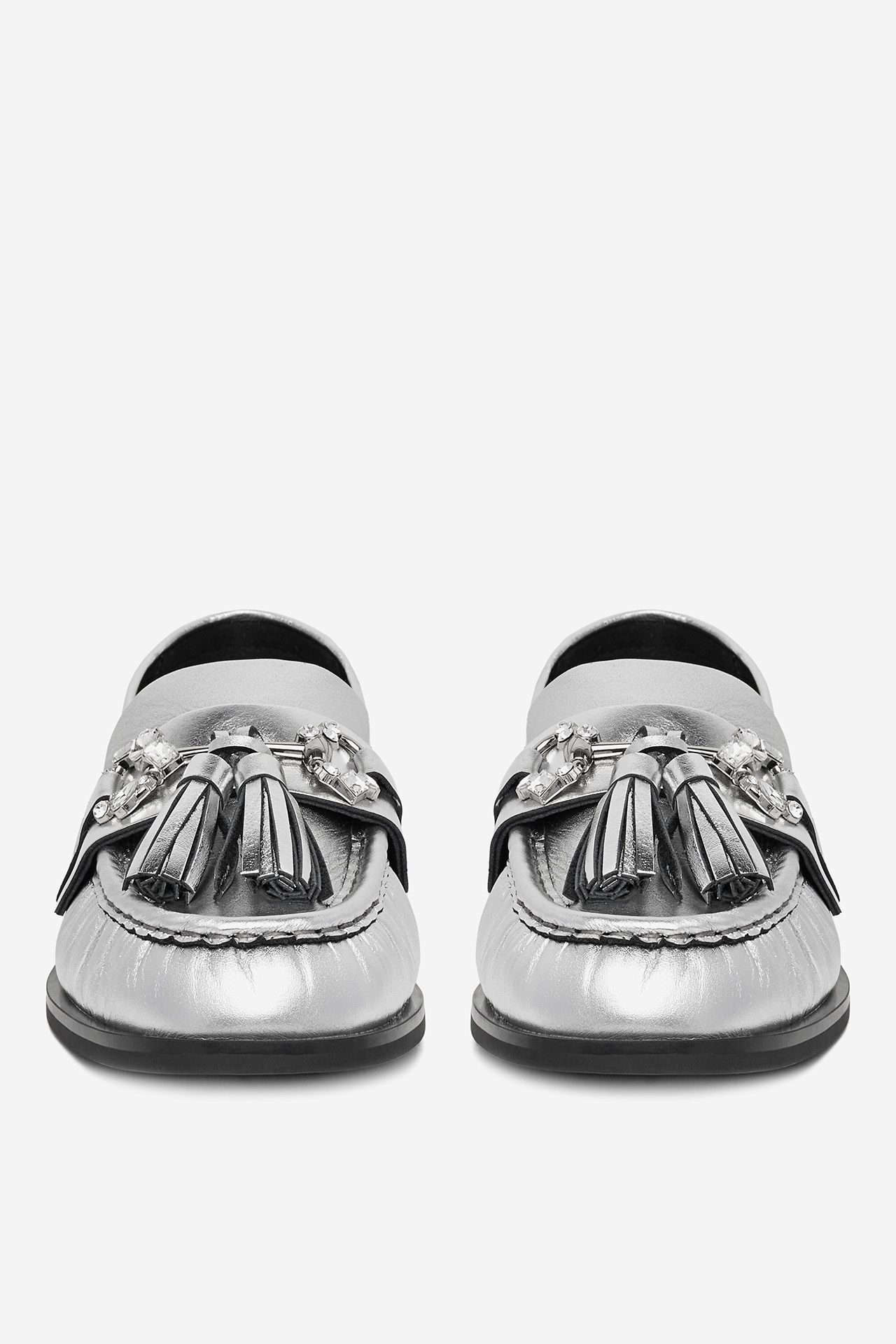 Половинки обувки СРЕБРИСТ