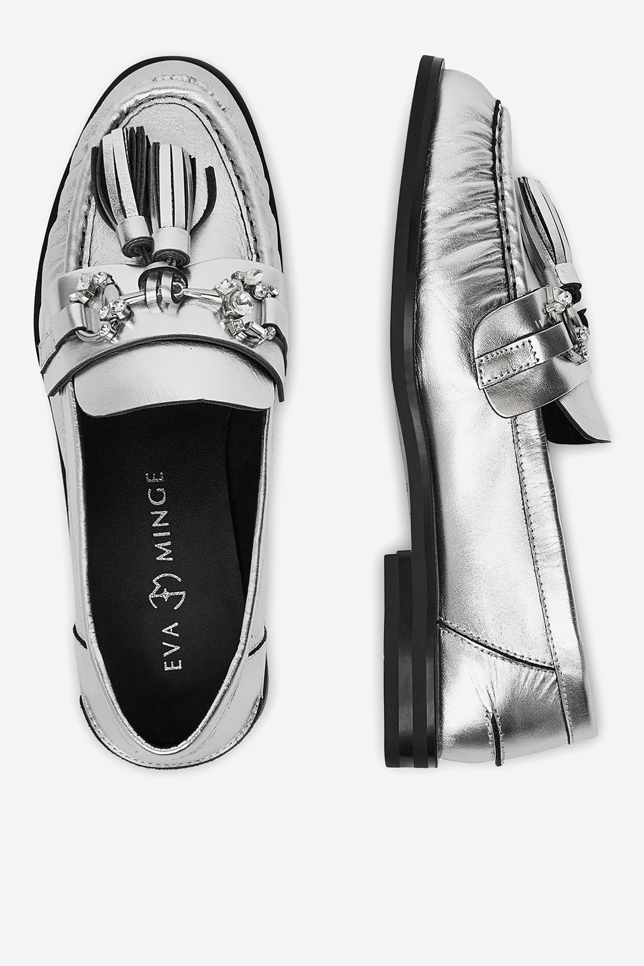 Половинки обувки СРЕБРИСТ