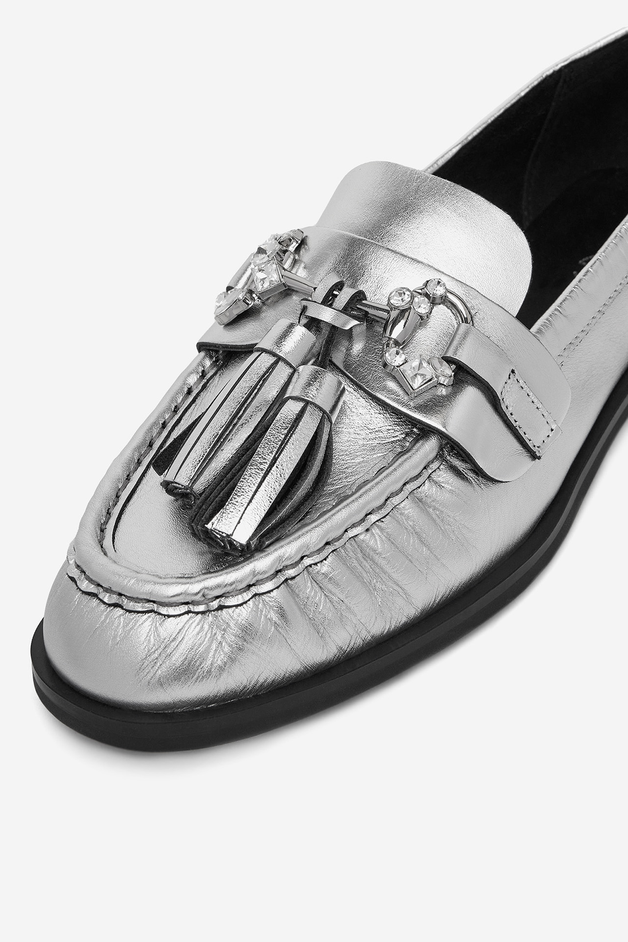 Половинки обувки СРЕБРИСТ