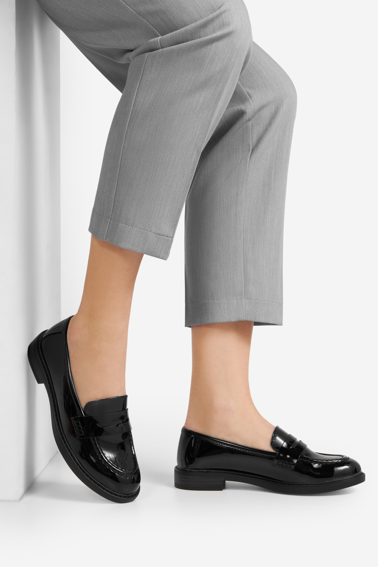 Čevlji brez vezalk Črna