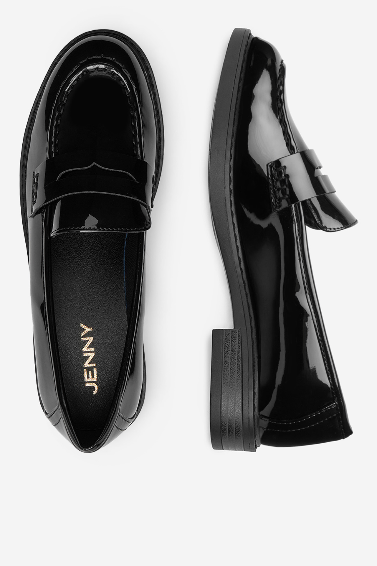 Čevlji brez vezalk Črna