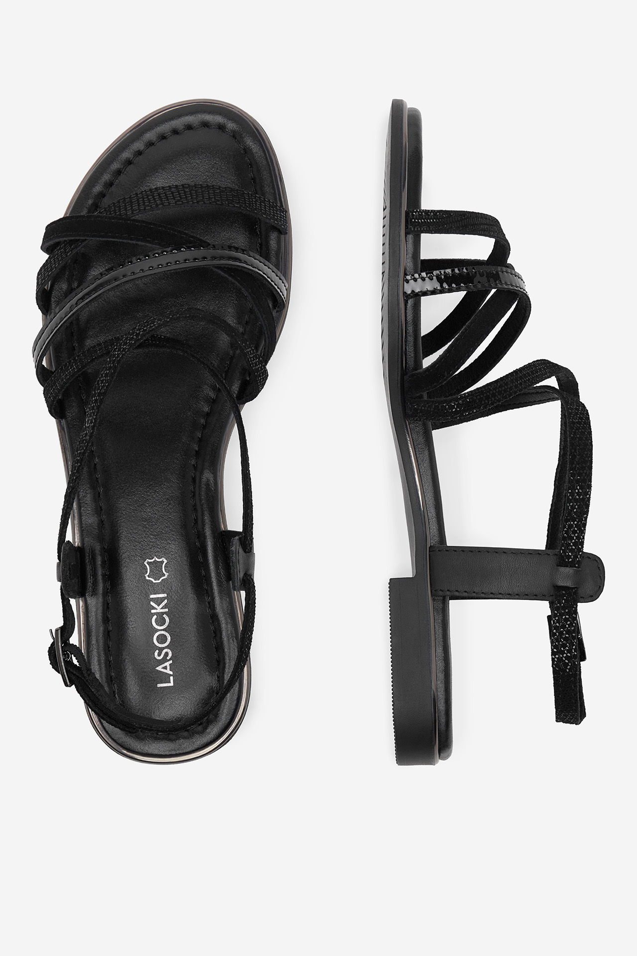 Sandále Čierna