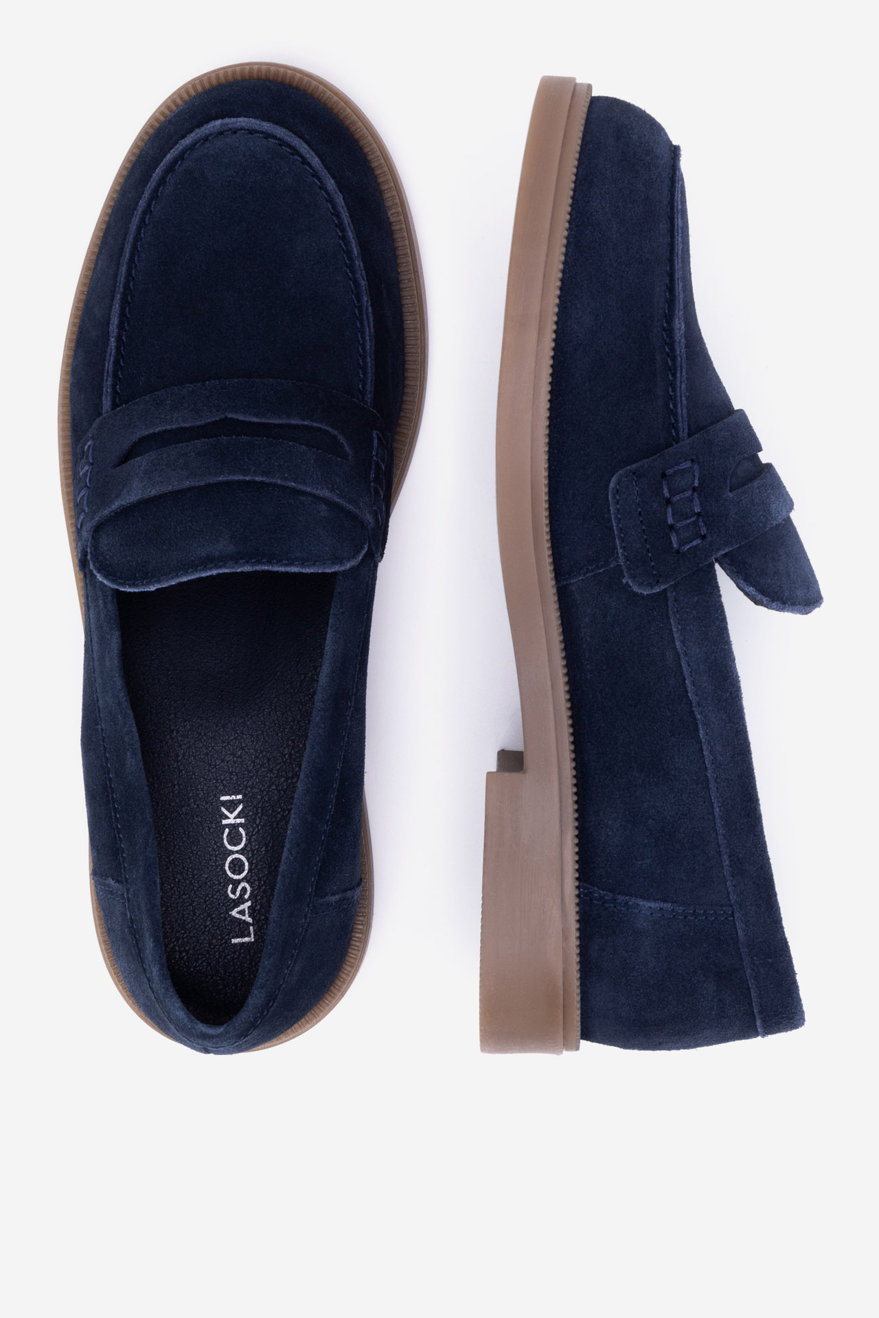 Mokasíny TMAVĚ MODRÁ