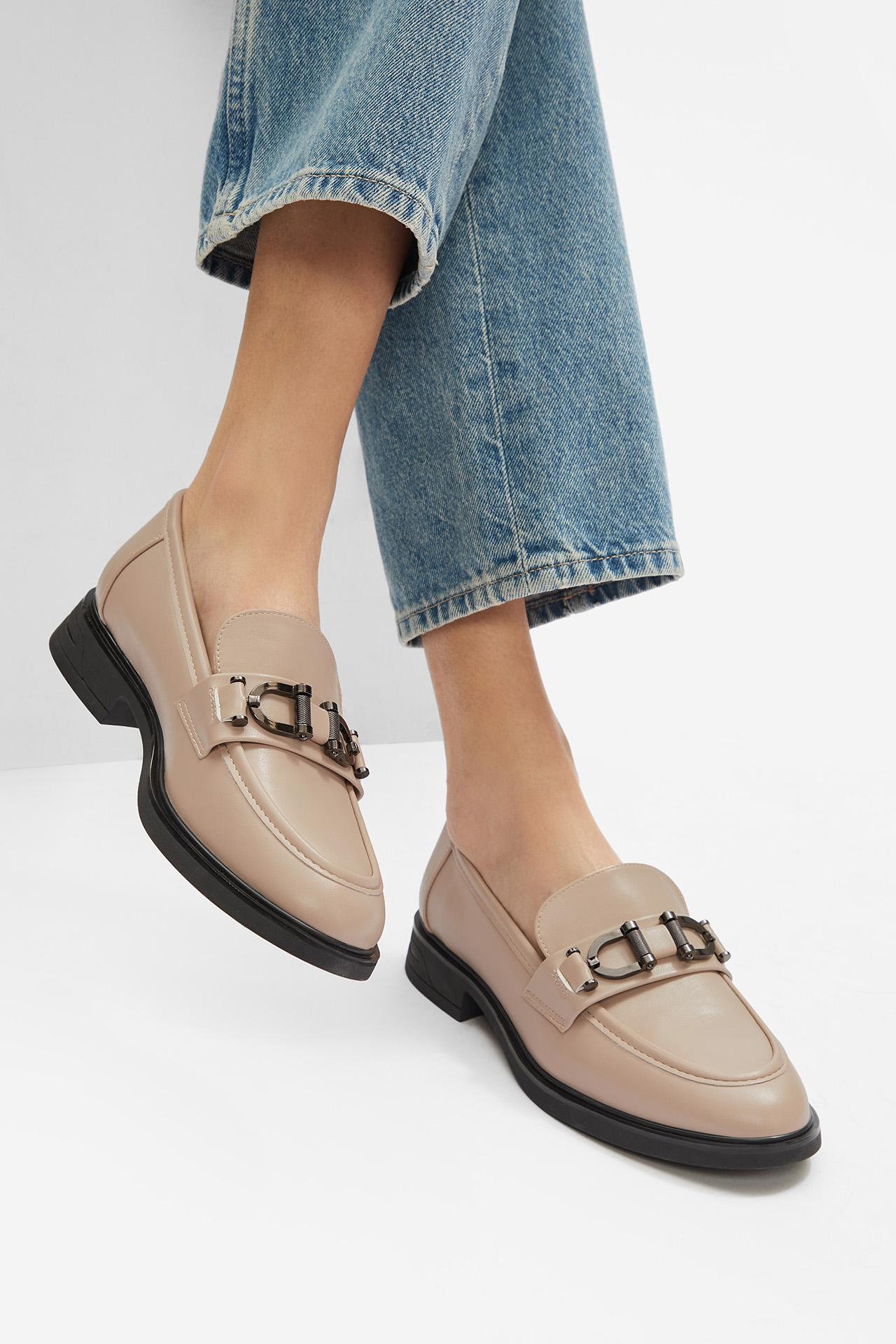 Mokasíny TMAVĚ BÉŽOVÁ