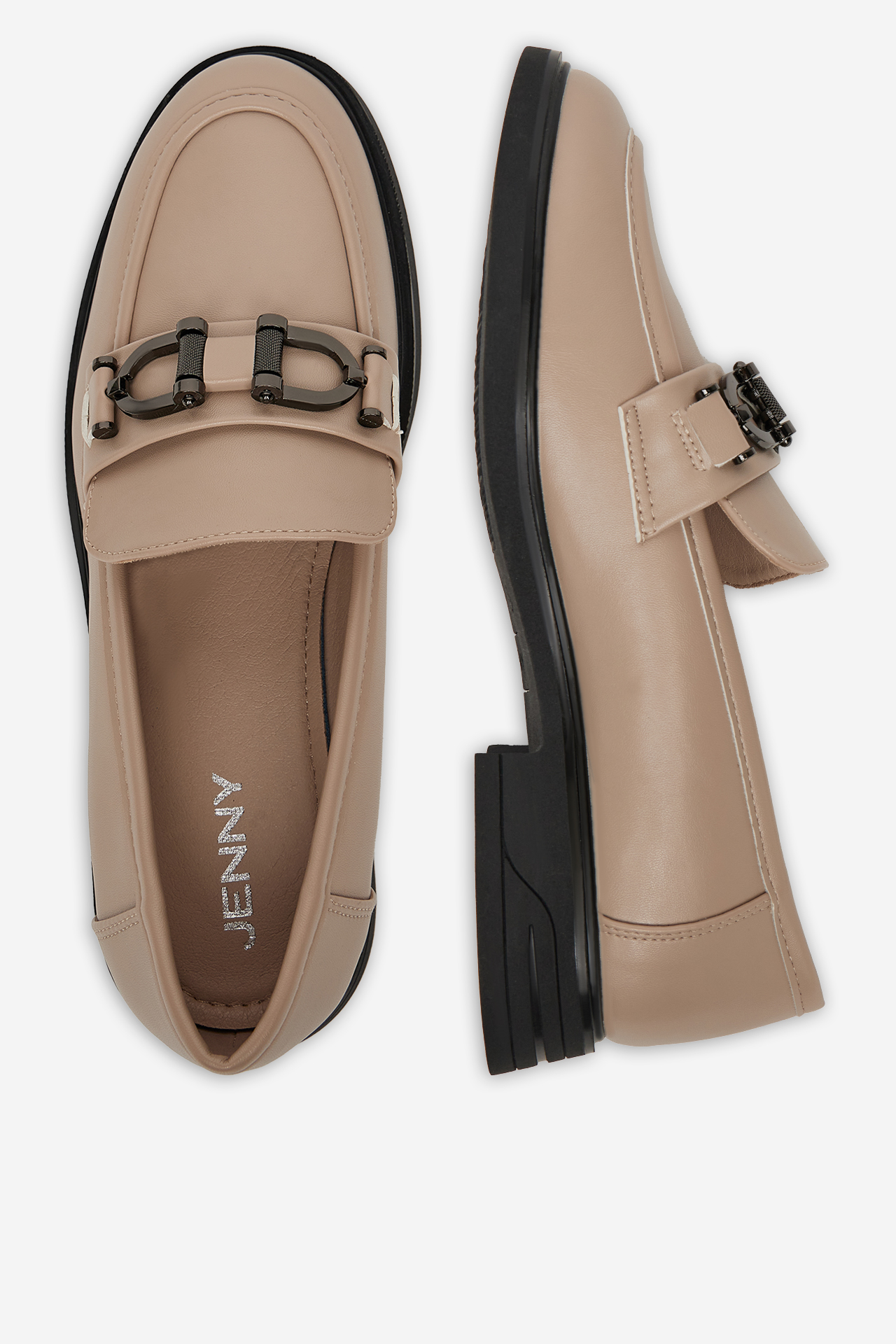 Mokasíny TMAVĚ BÉŽOVÁ