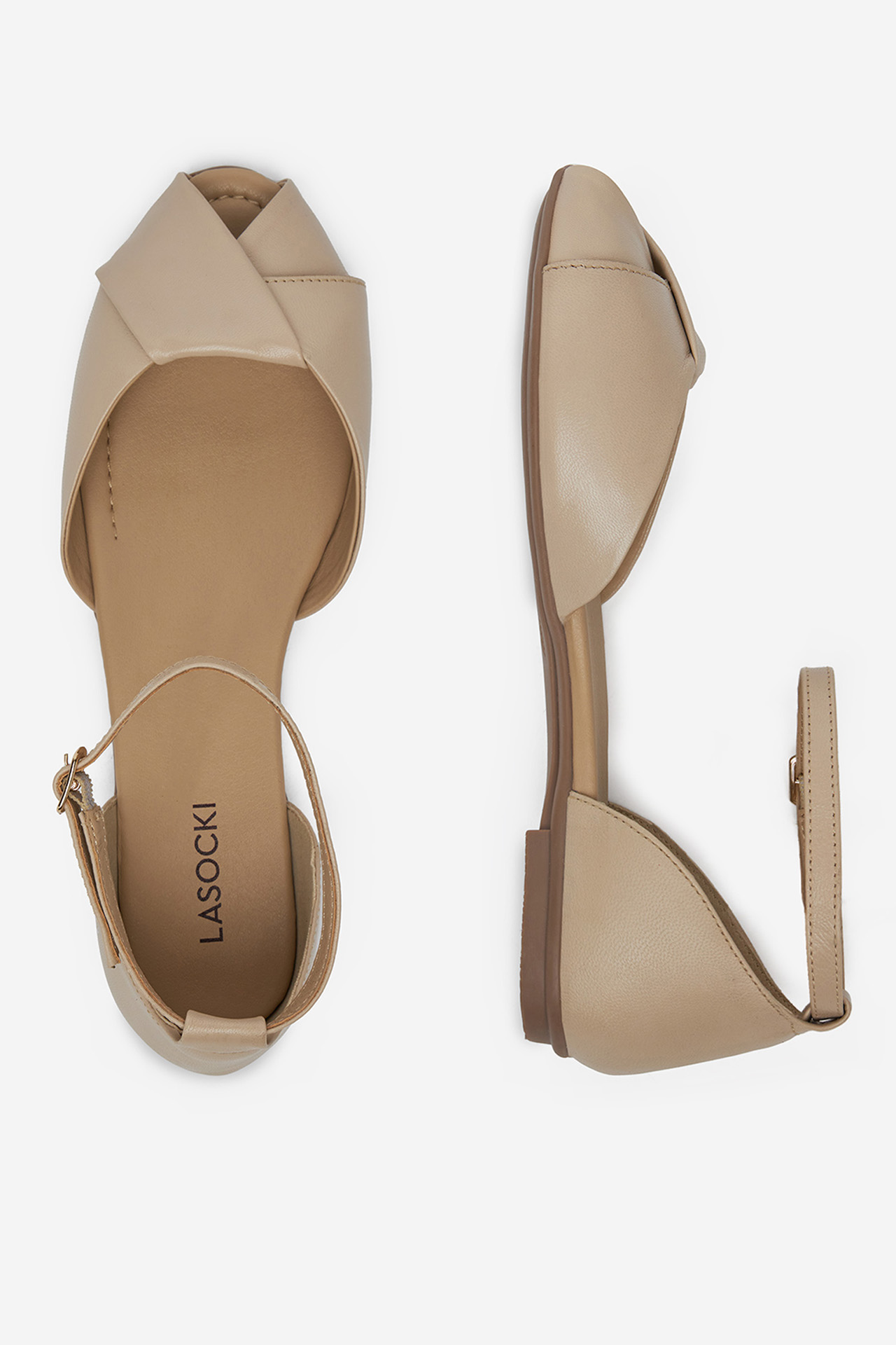 Sandály SVĚTLE BÉŽOVÁ