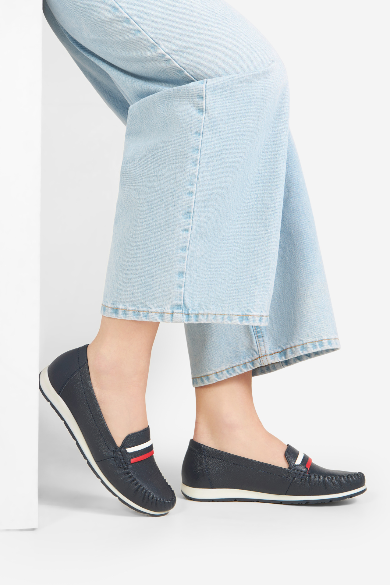 Mokasíny TMAVĚ MODRÁ