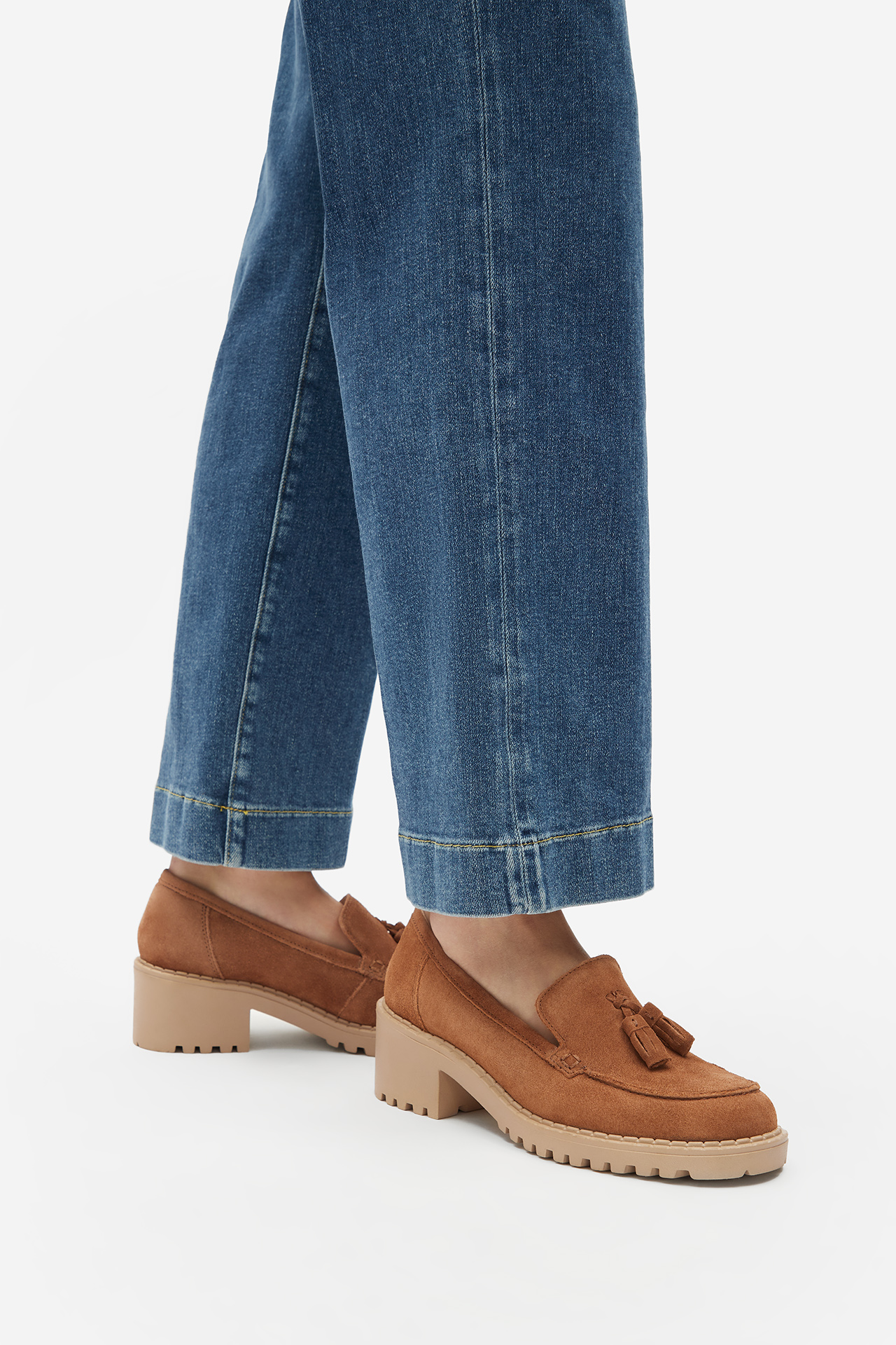 Čevlji brez vezalk Rjava