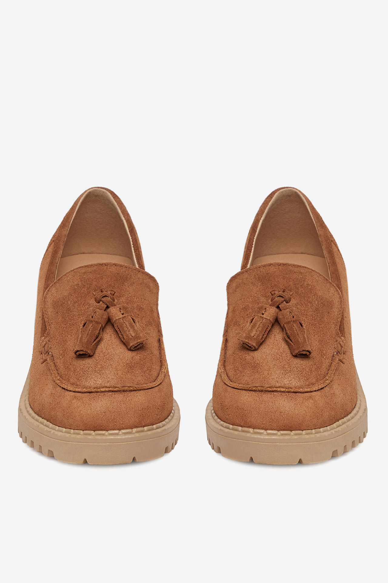 Čevlji brez vezalk Rjava