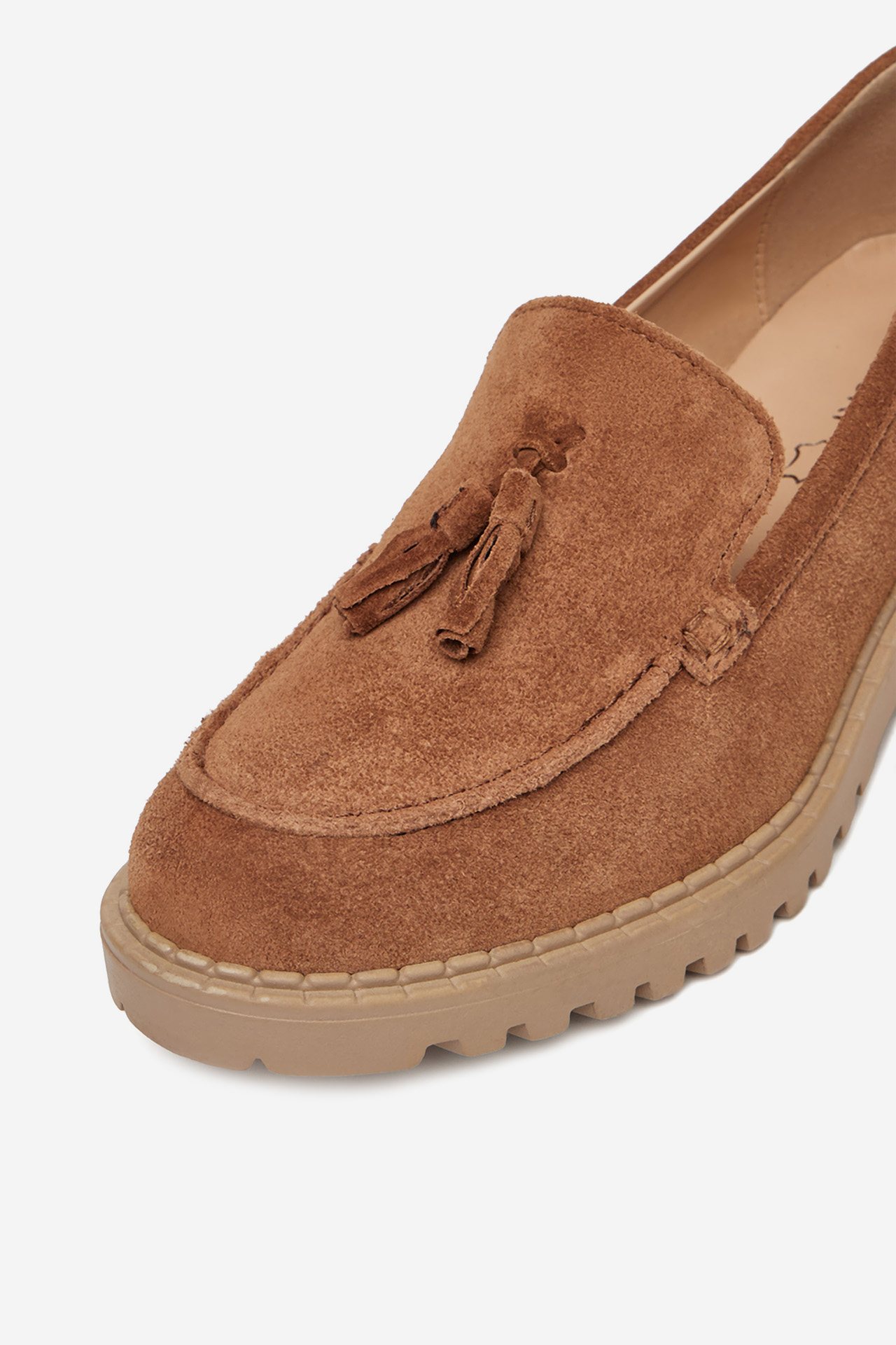 Čevlji brez vezalk Rjava