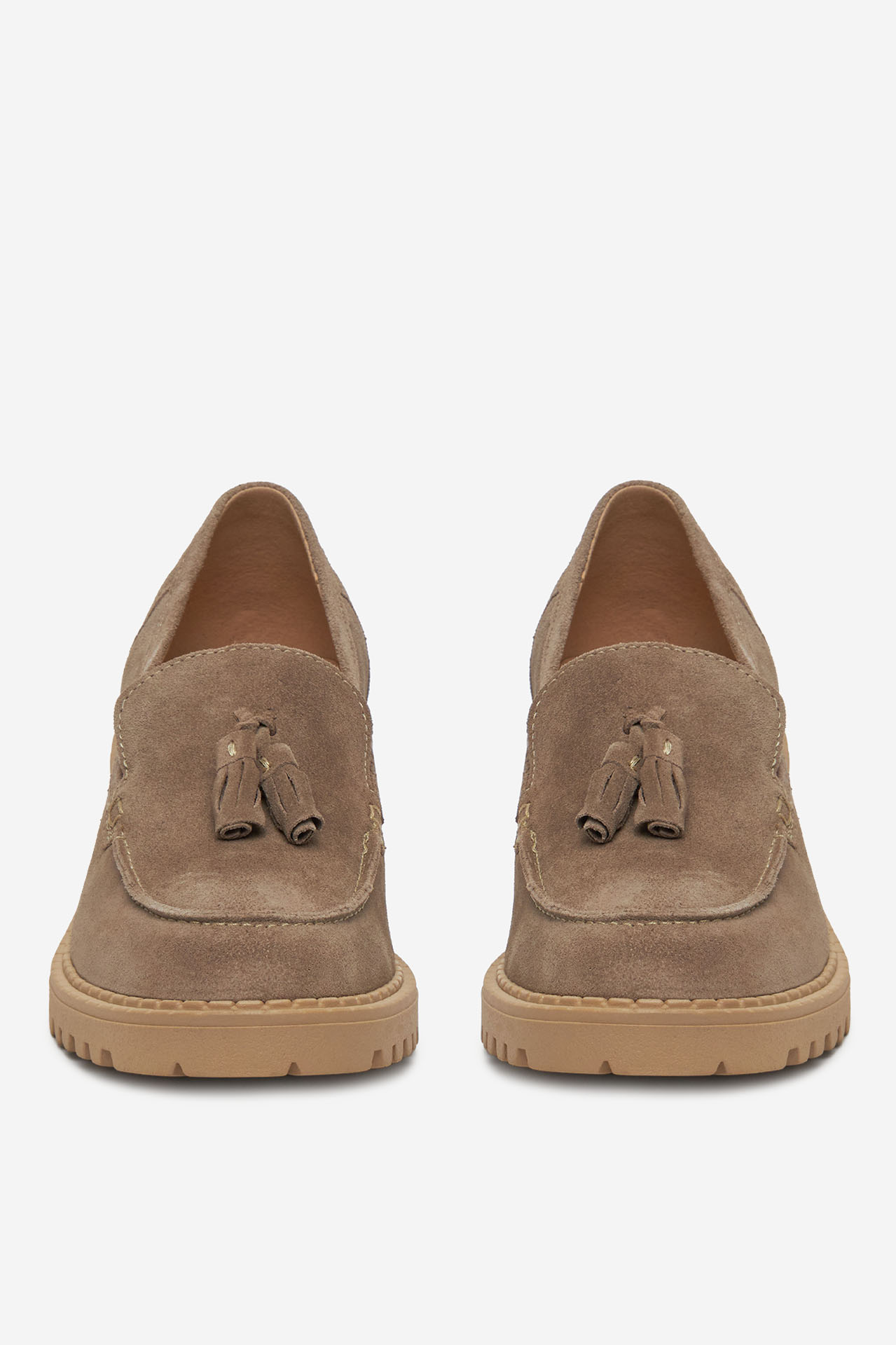 Čevlji brez vezalk Rjava