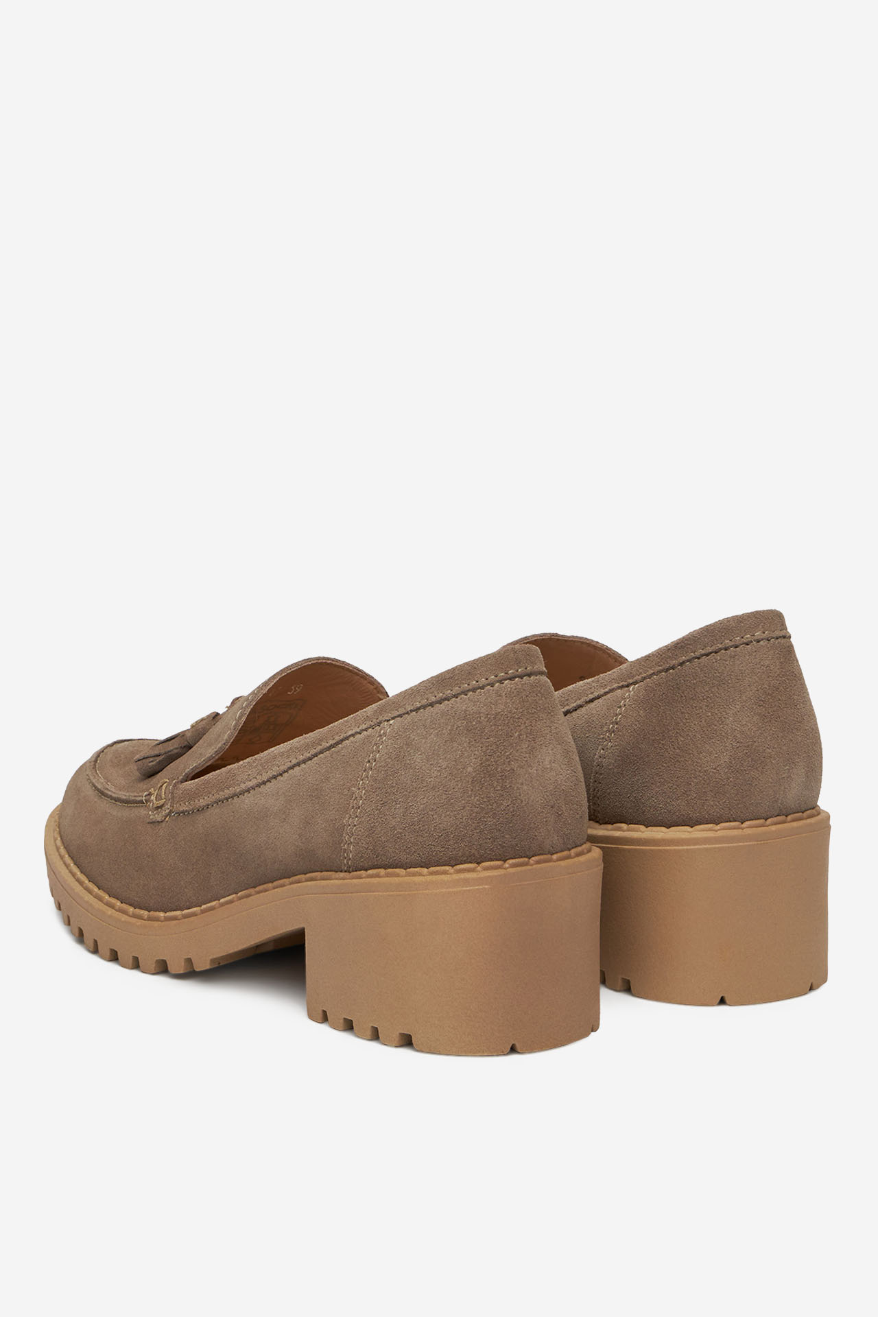 Čevlji brez vezalk Rjava