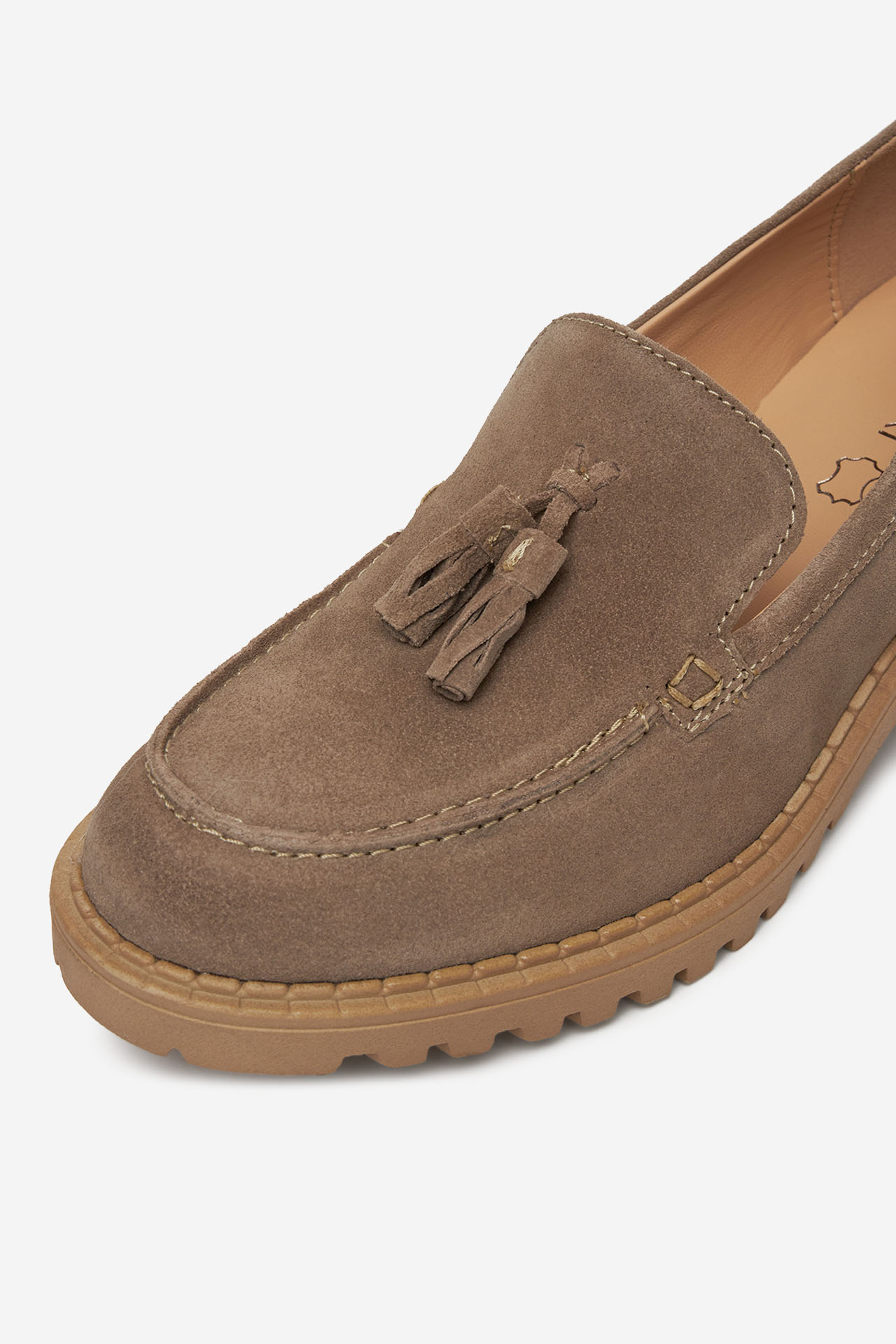 Čevlji brez vezalk Rjava