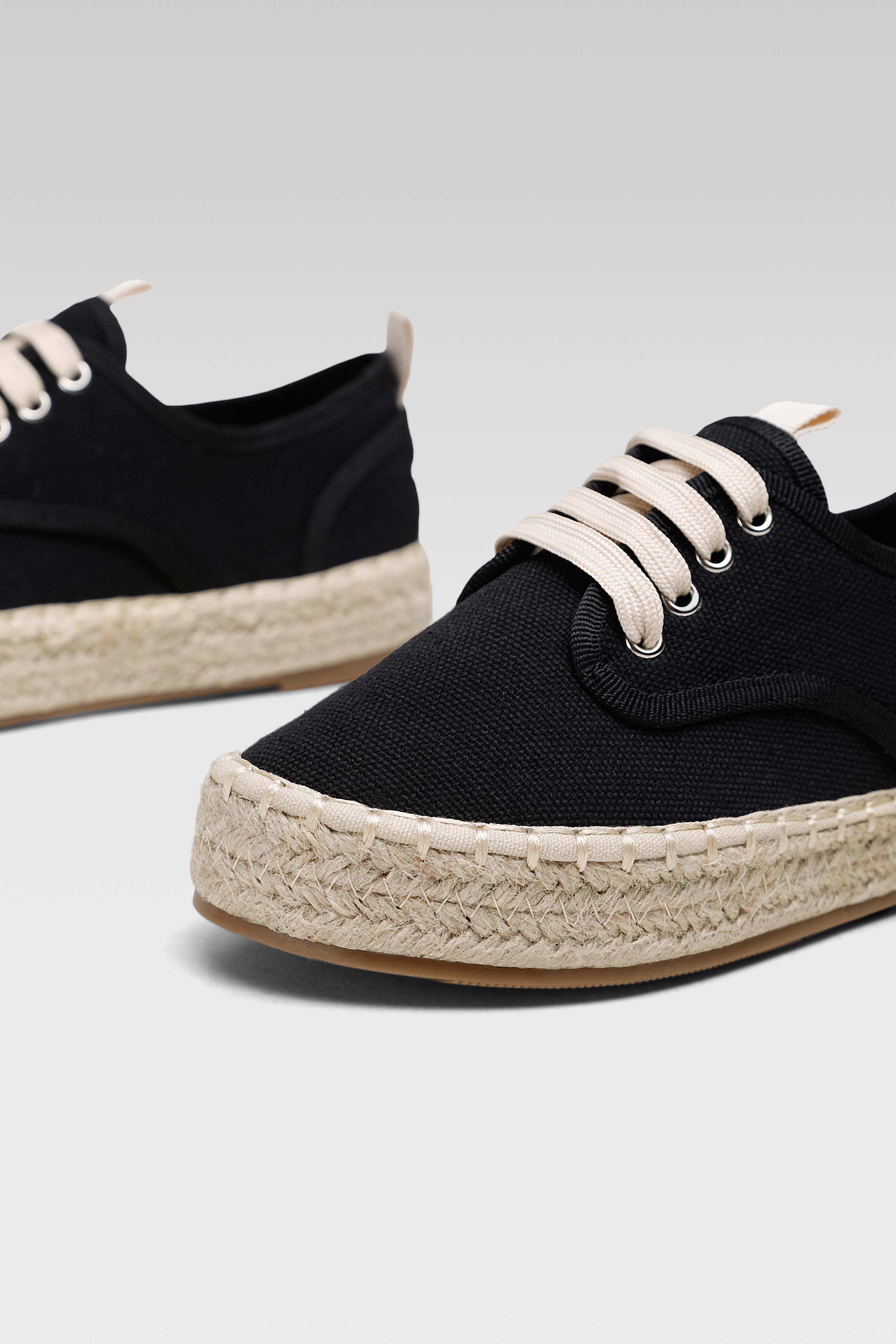Espadrile Črna