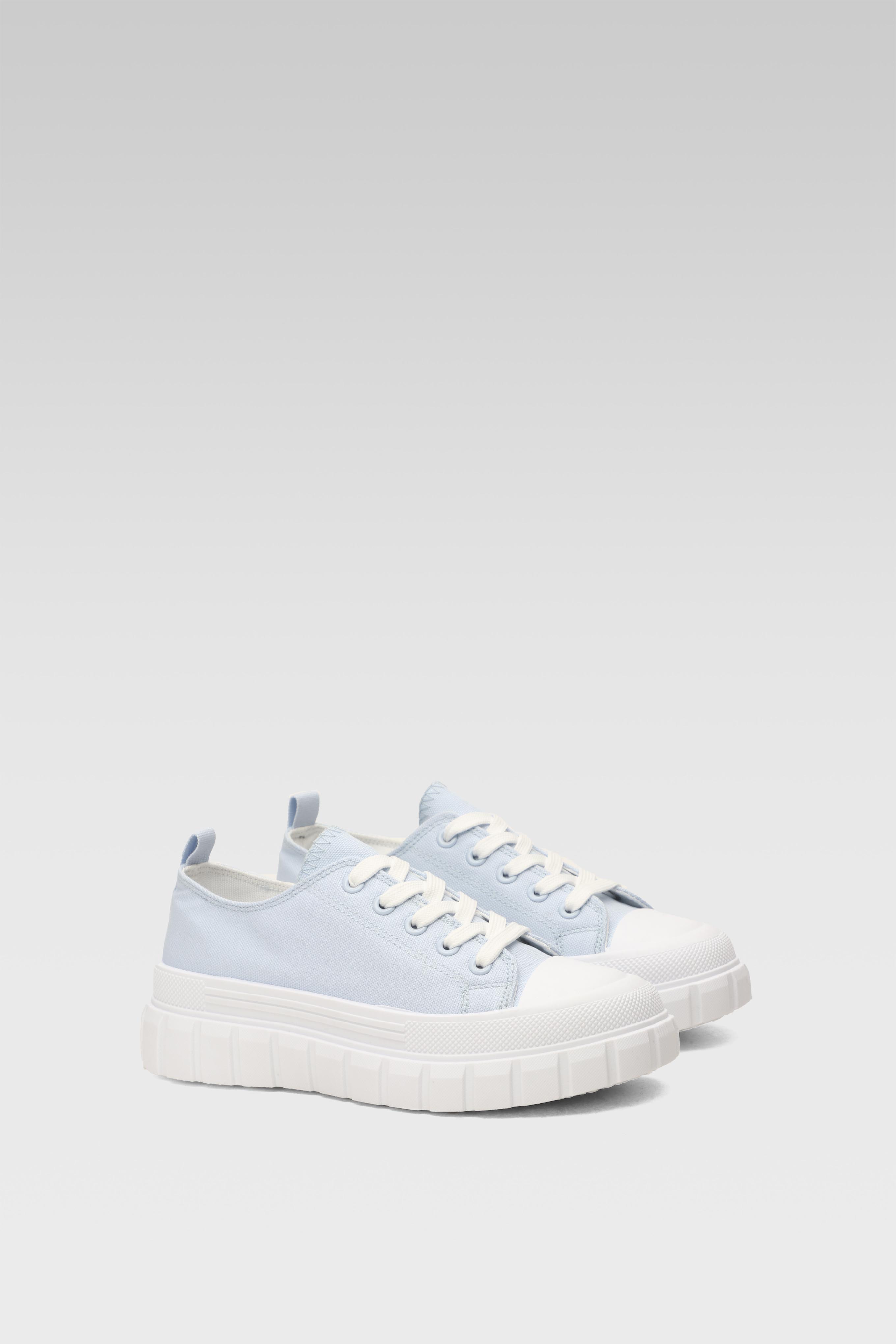 Plátěná obuv SVĚTLE MODRÁ