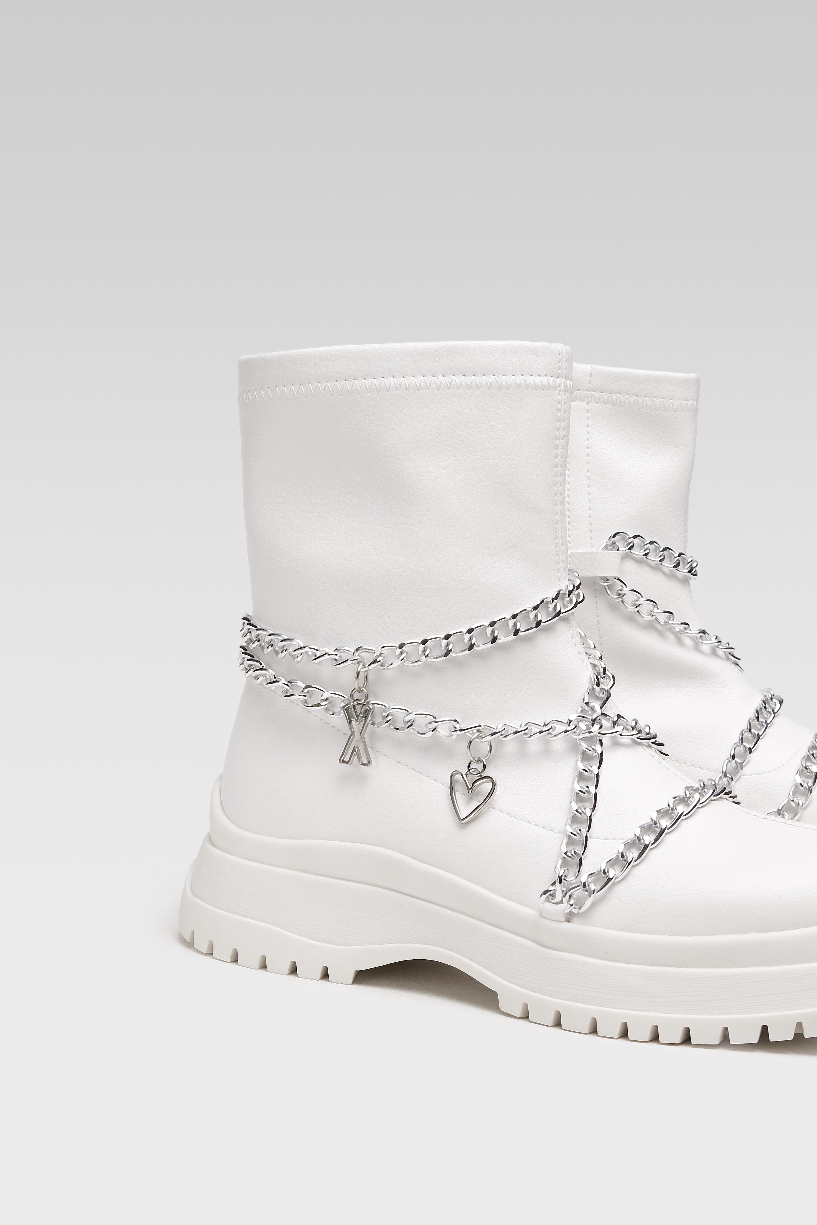 Kotníková obuv BÍLÁ