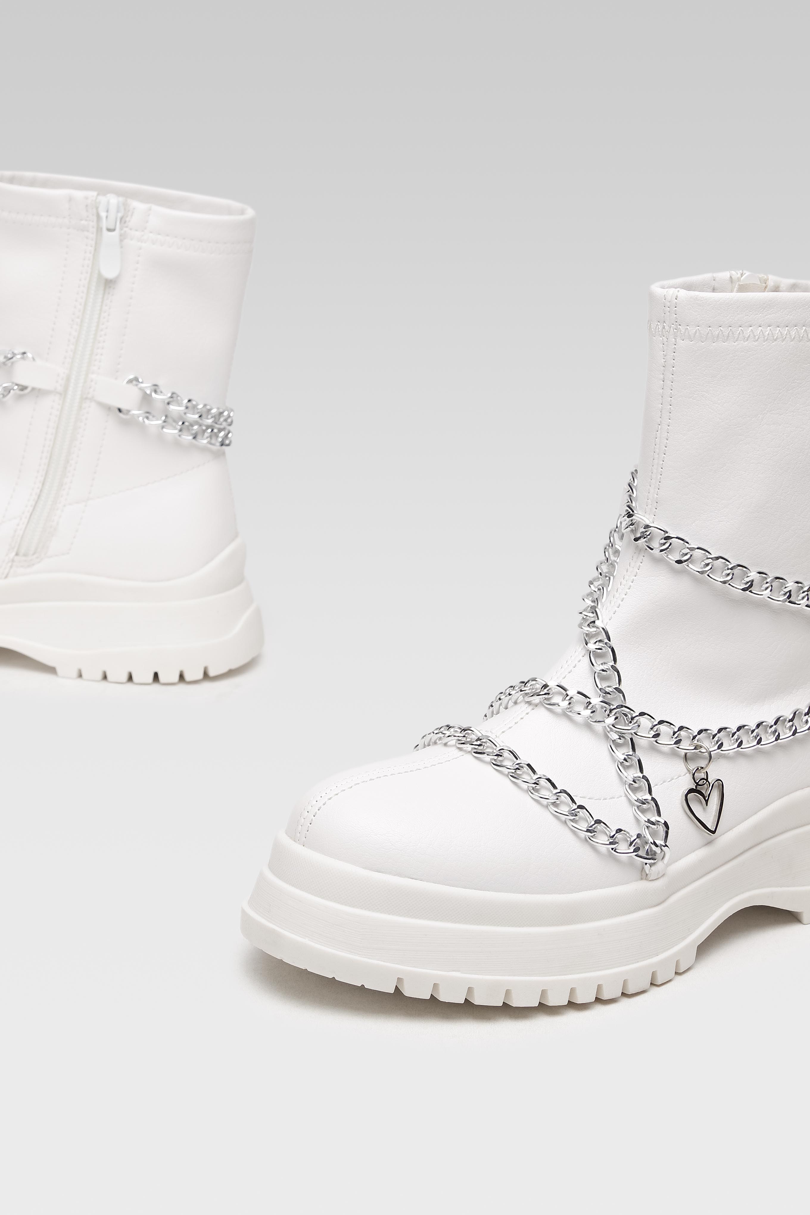 Kotníková obuv BÍLÁ