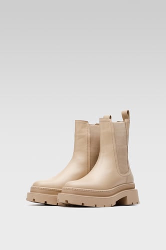Kotníková obuv Gino Rossi 222FW103 Tmavě béžová