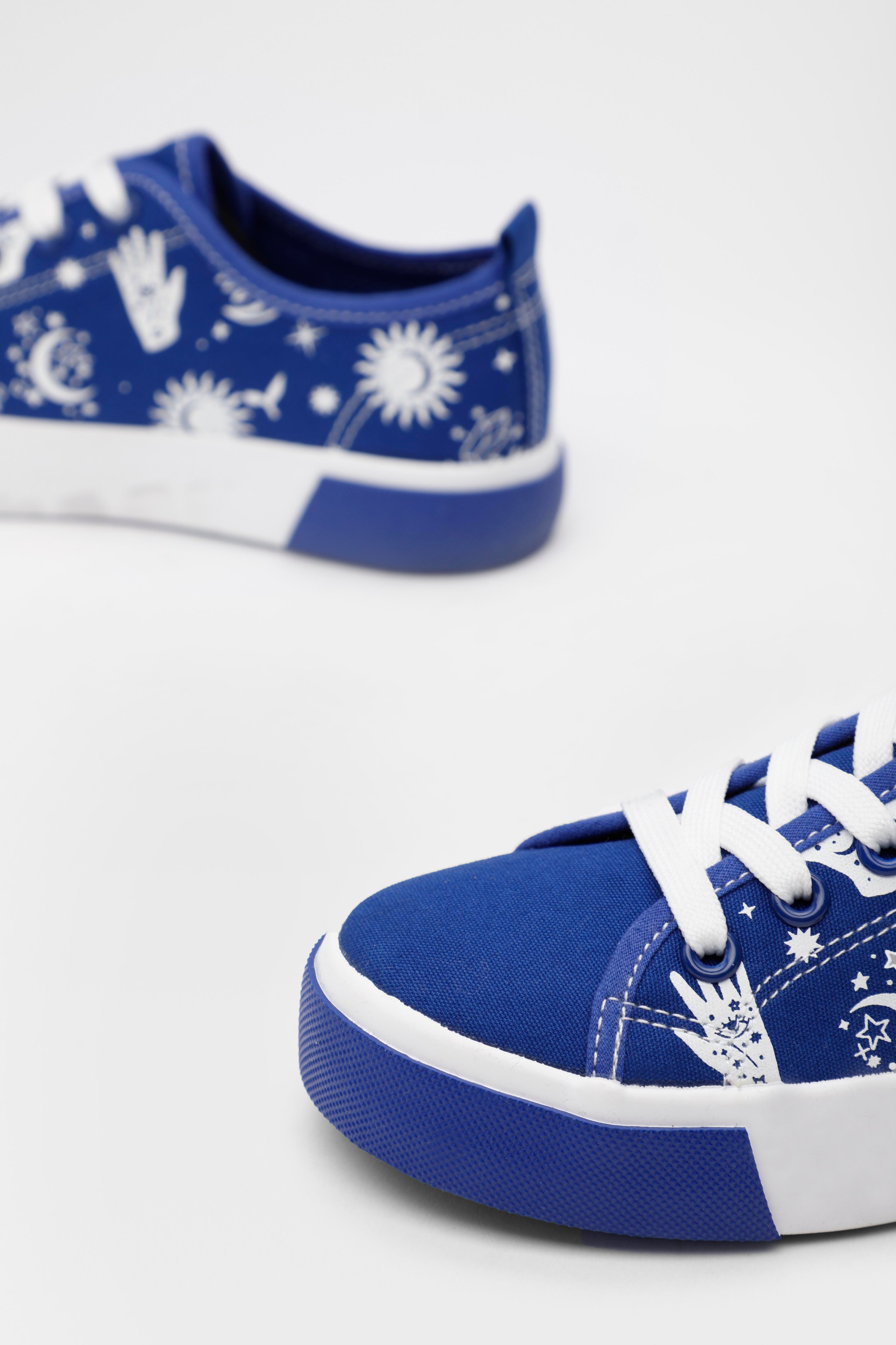 Plátěná obuv BLANKYTNĚ MODRÁ