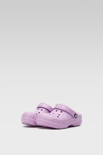 Plážové pantofle Crocs BAYA LINED CLOG K 207500-5Q5 Fialová