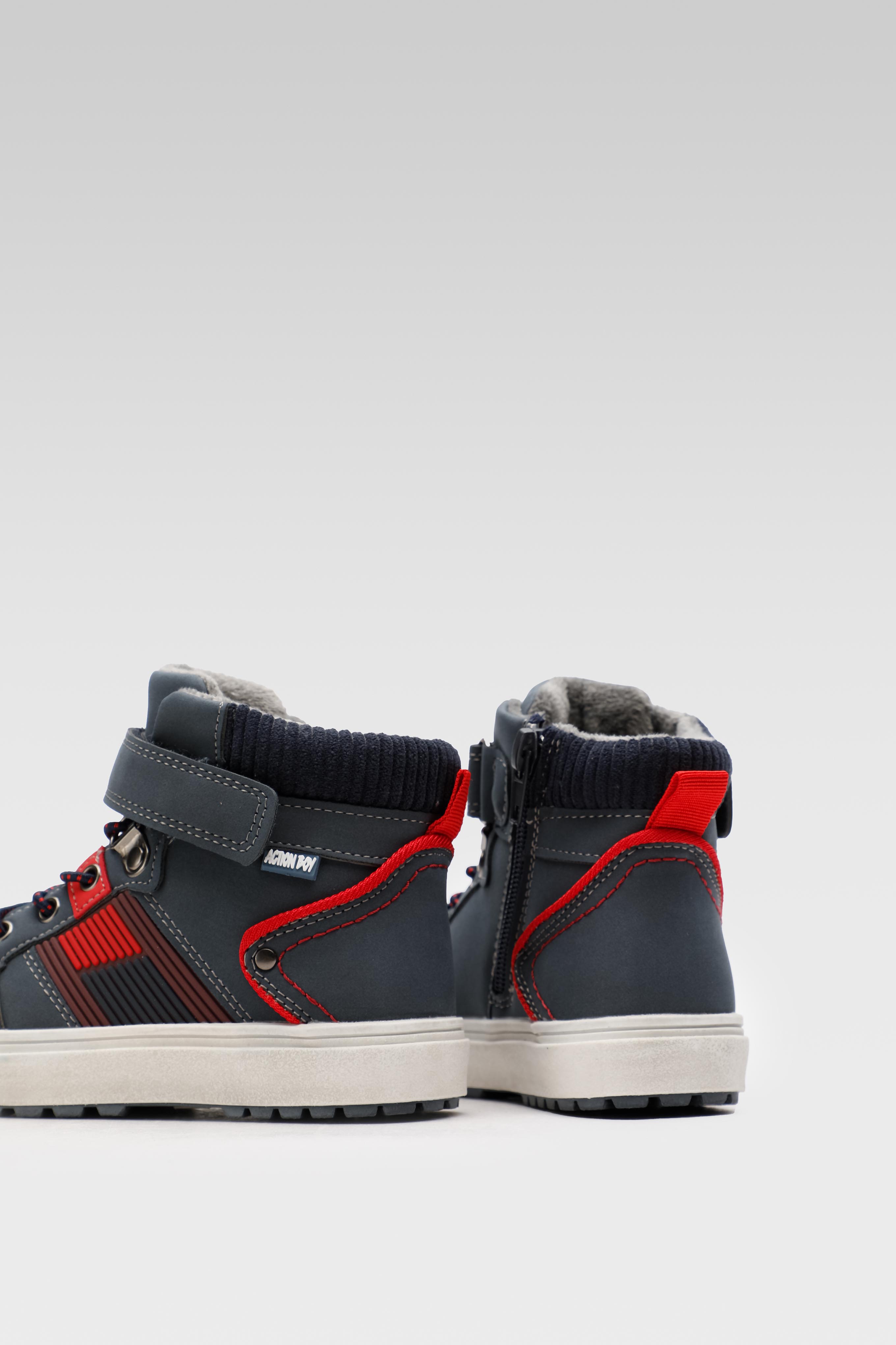 Gležnjarji z vezalkami Mornarsko modra