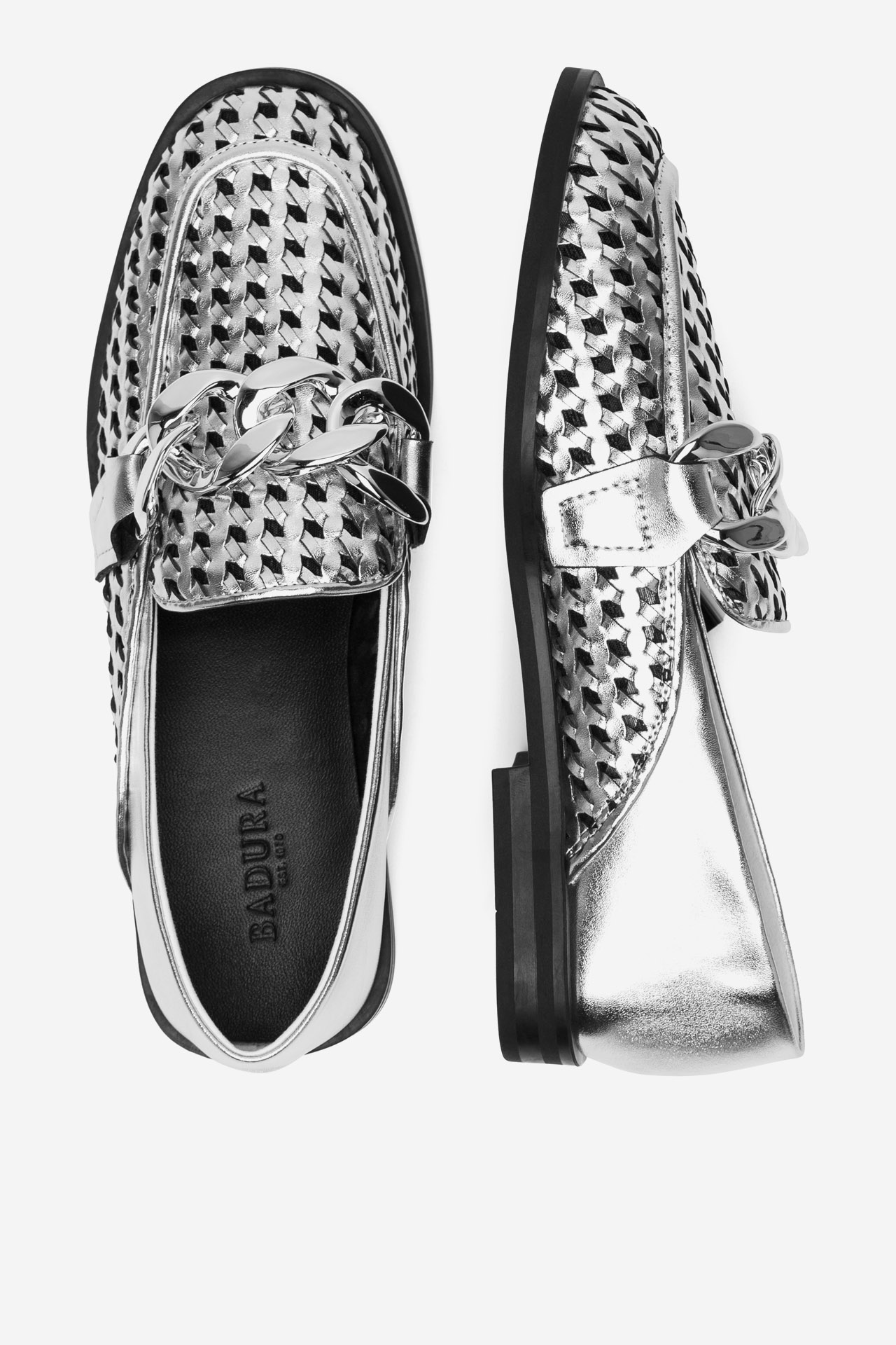 Čevlji brez vezalk Srebrna