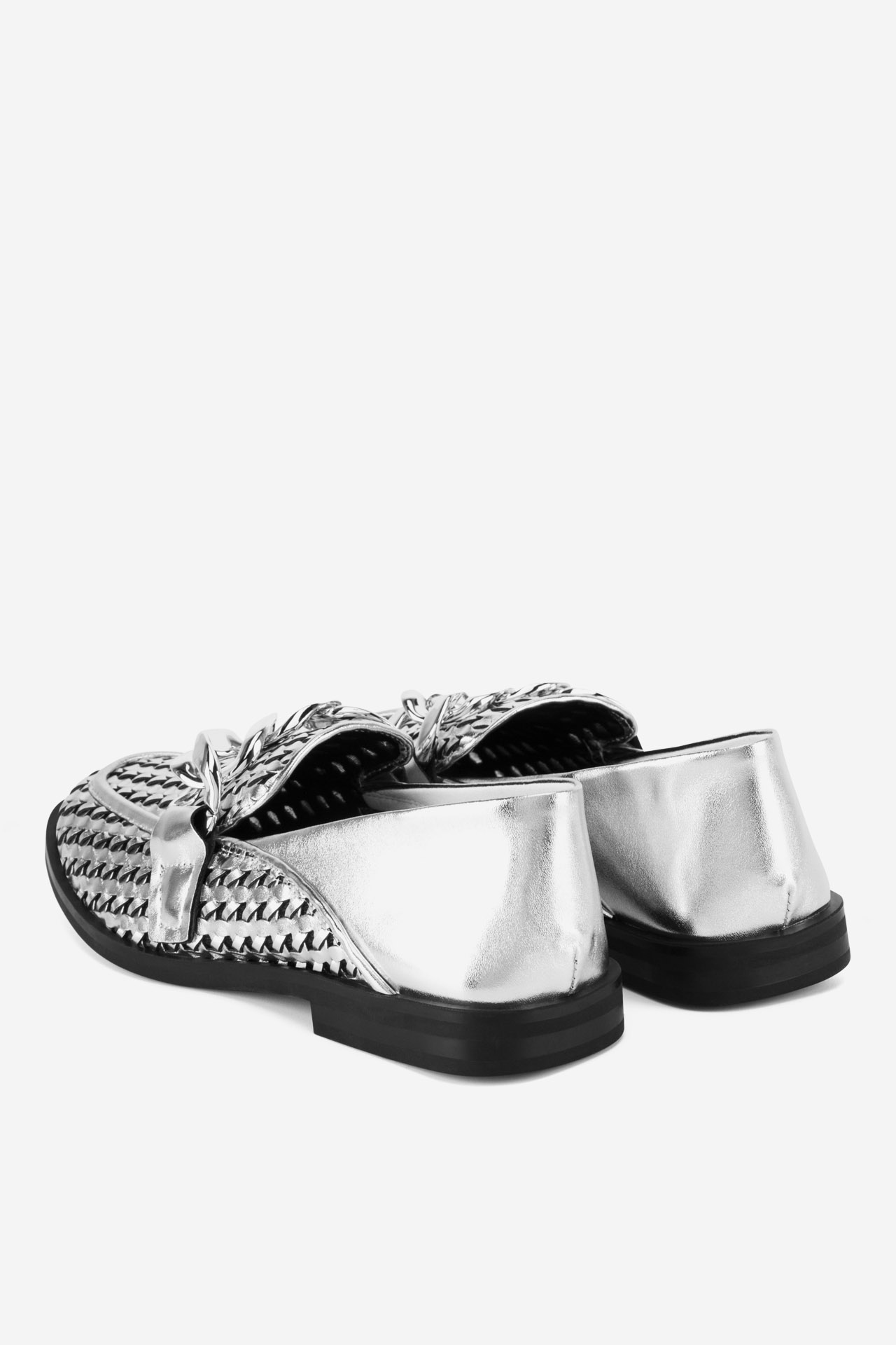 Čevlji brez vezalk Srebrna