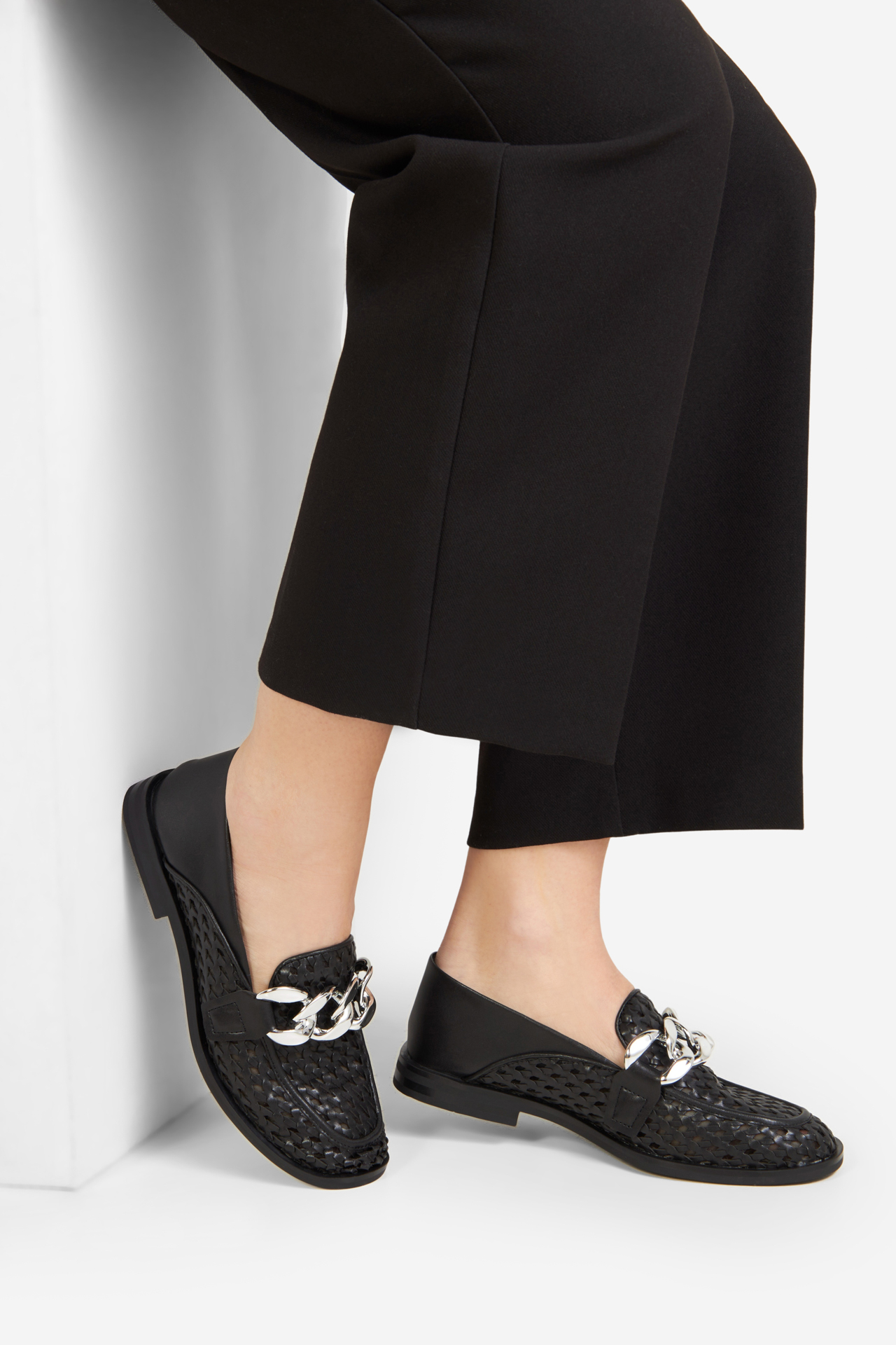 Čevlji brez vezalk Črna