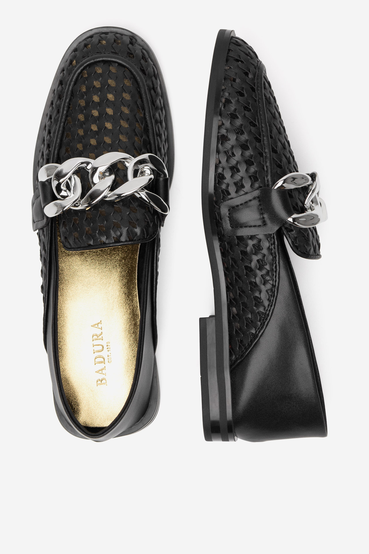 Čevlji brez vezalk Črna