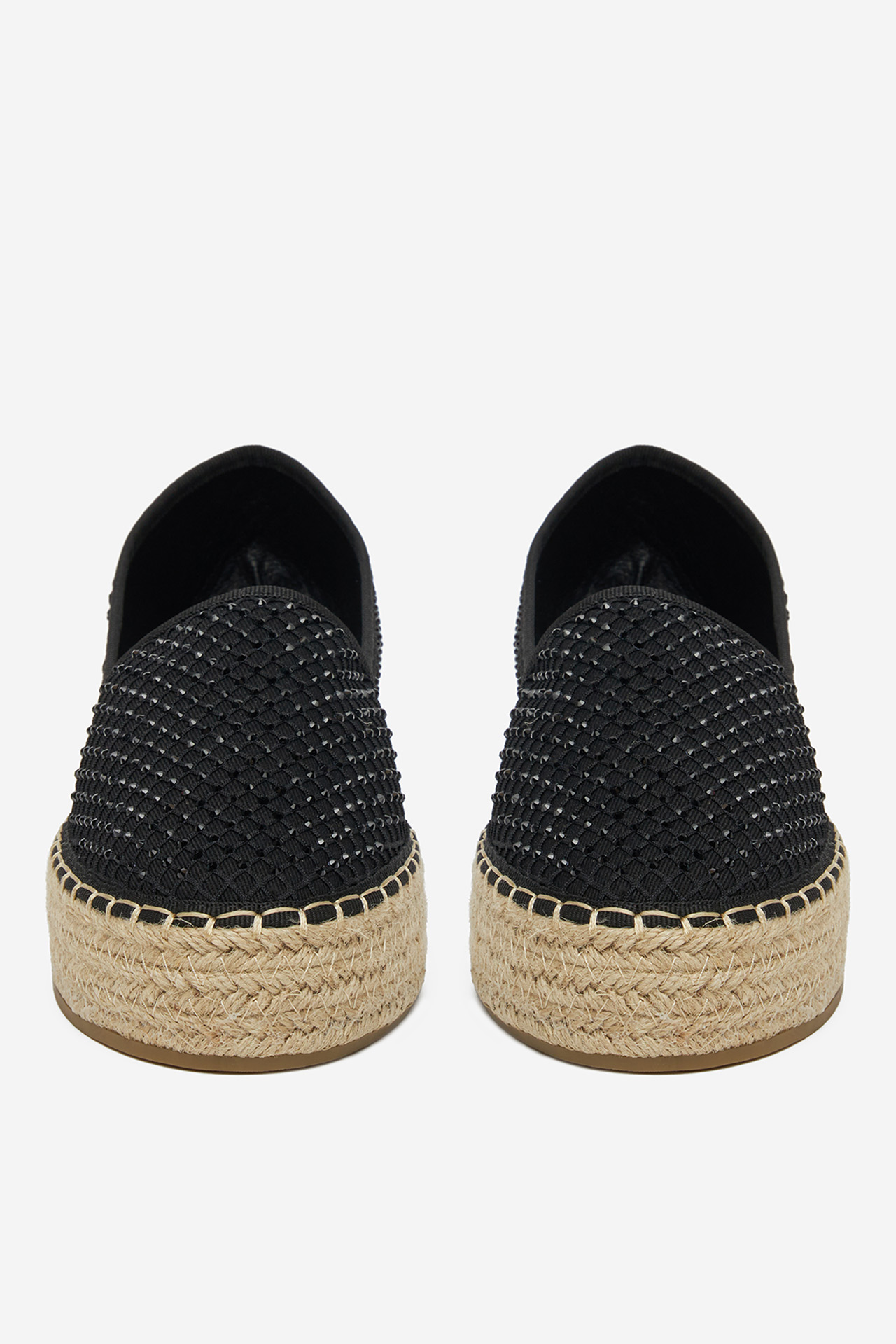 Espadrile Črna