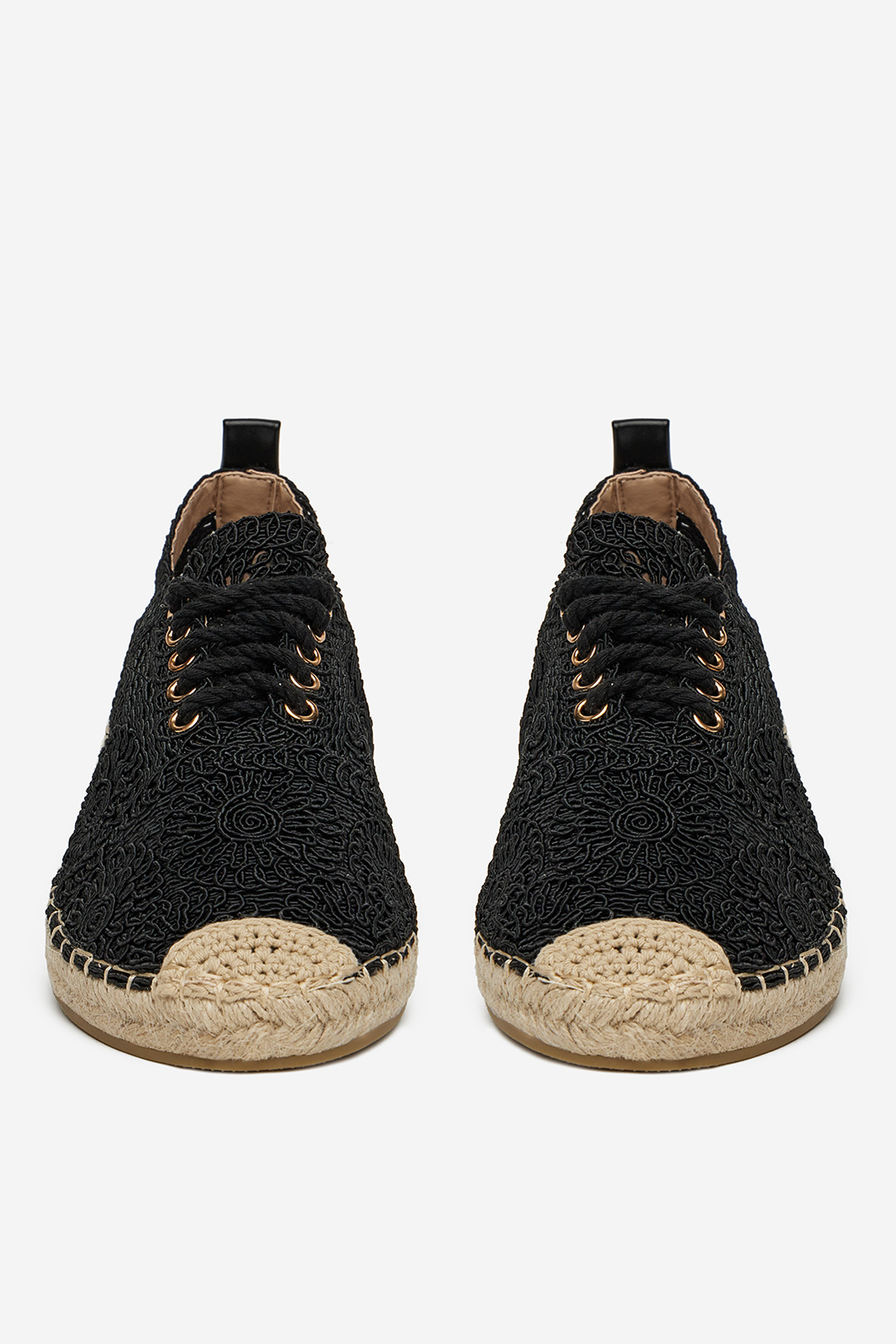 Espadrile Črna