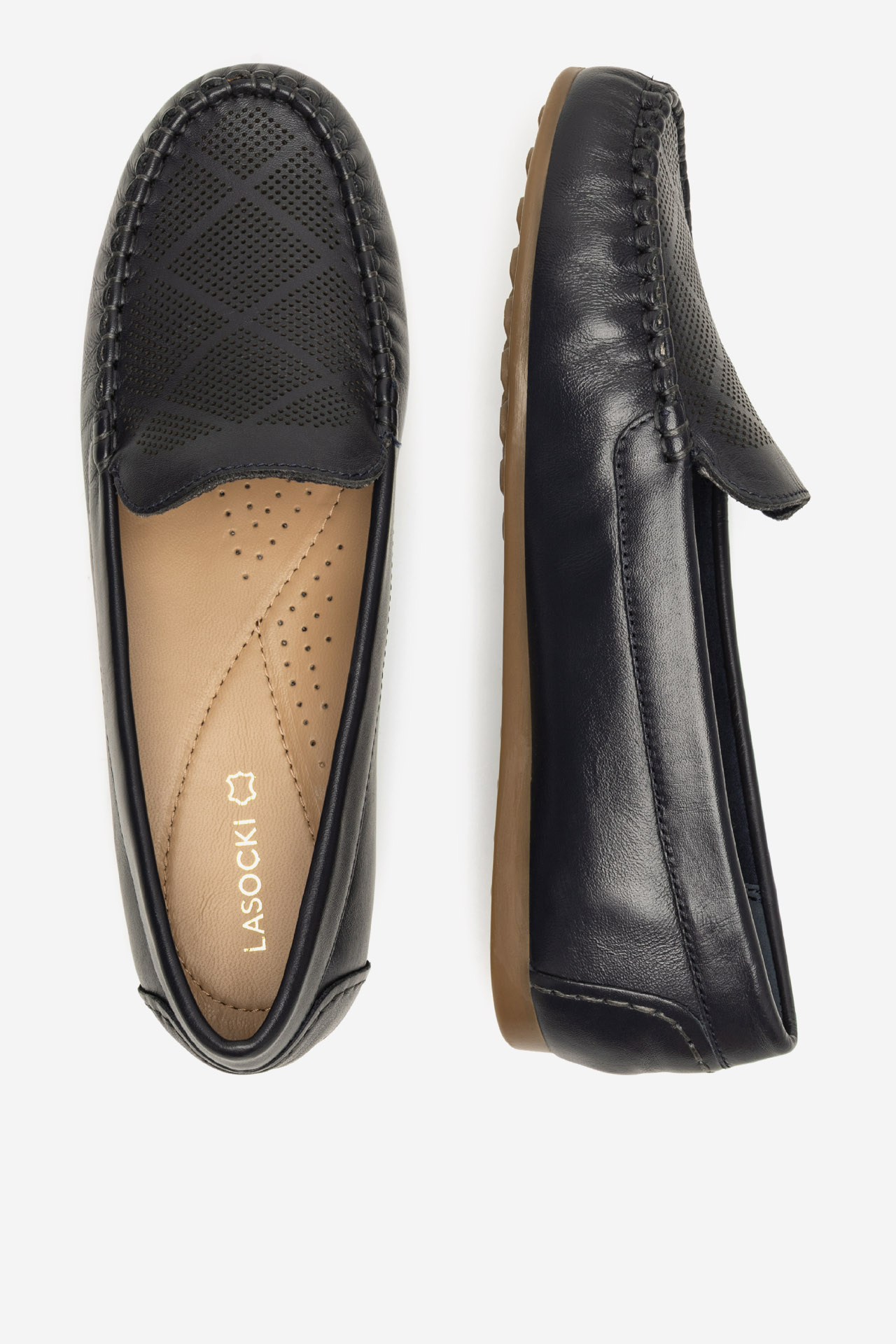 Mokasíny TMAVĚ MODRÁ