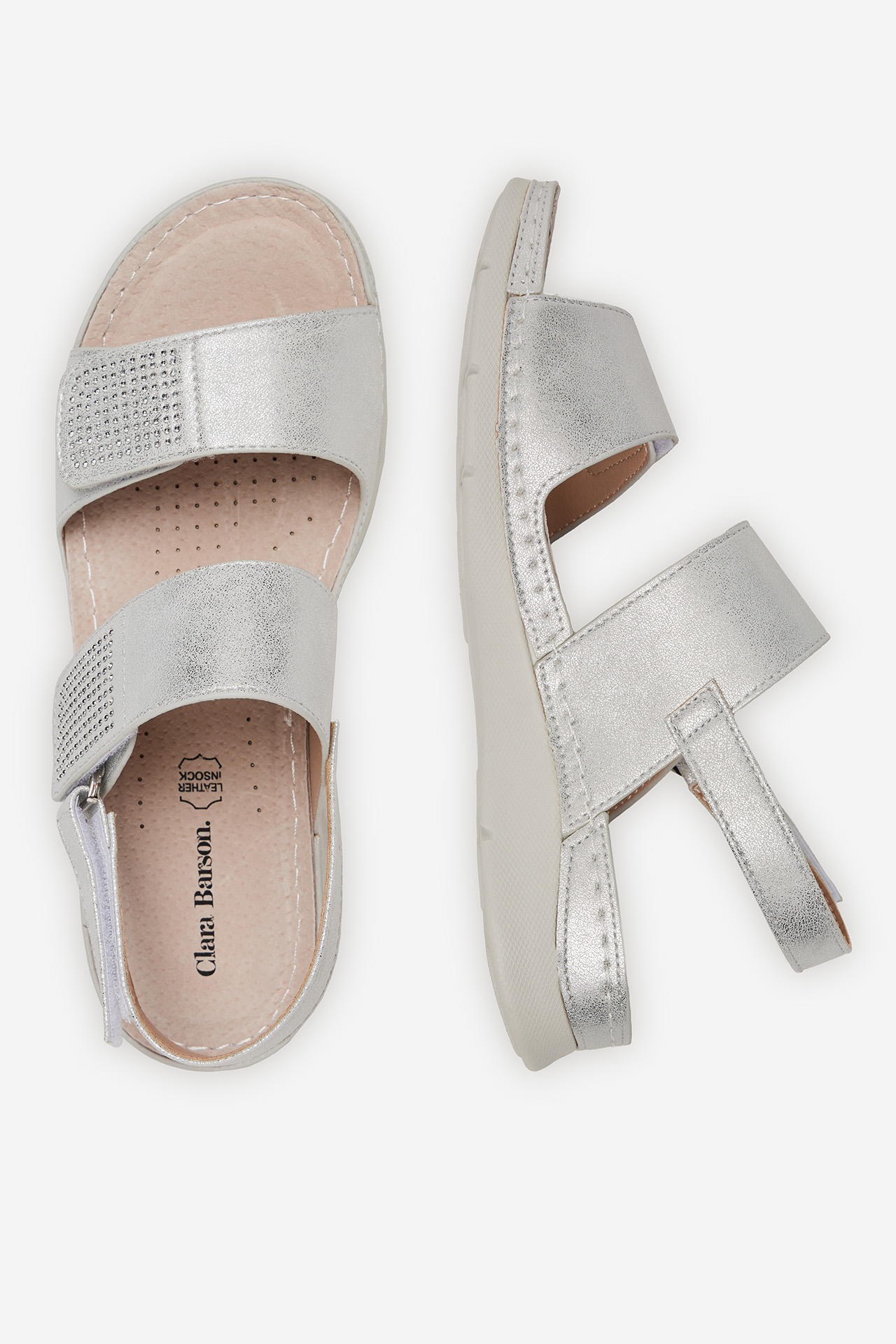 Sandály STŘÍBRNÁ