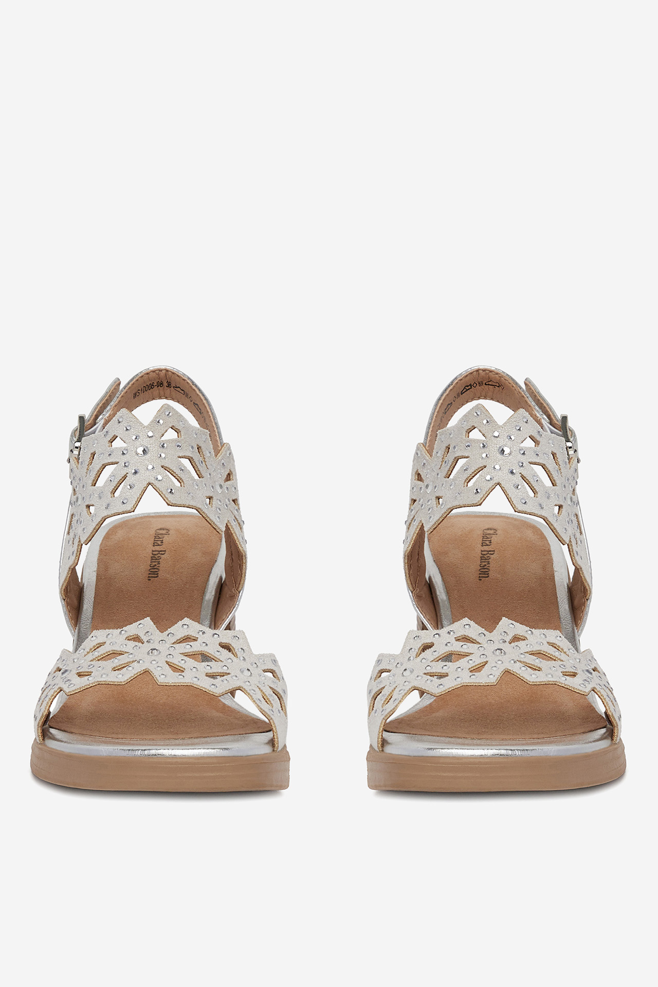 Sandále Strieborná