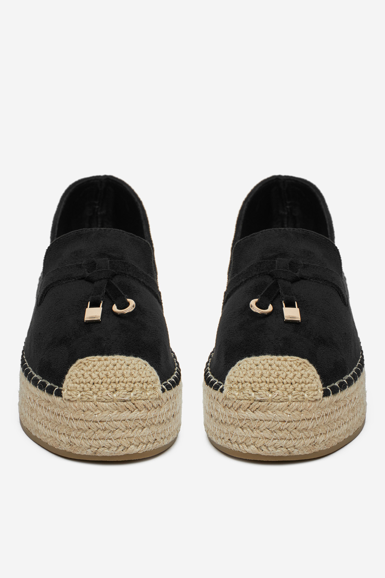 Espadrile Črna