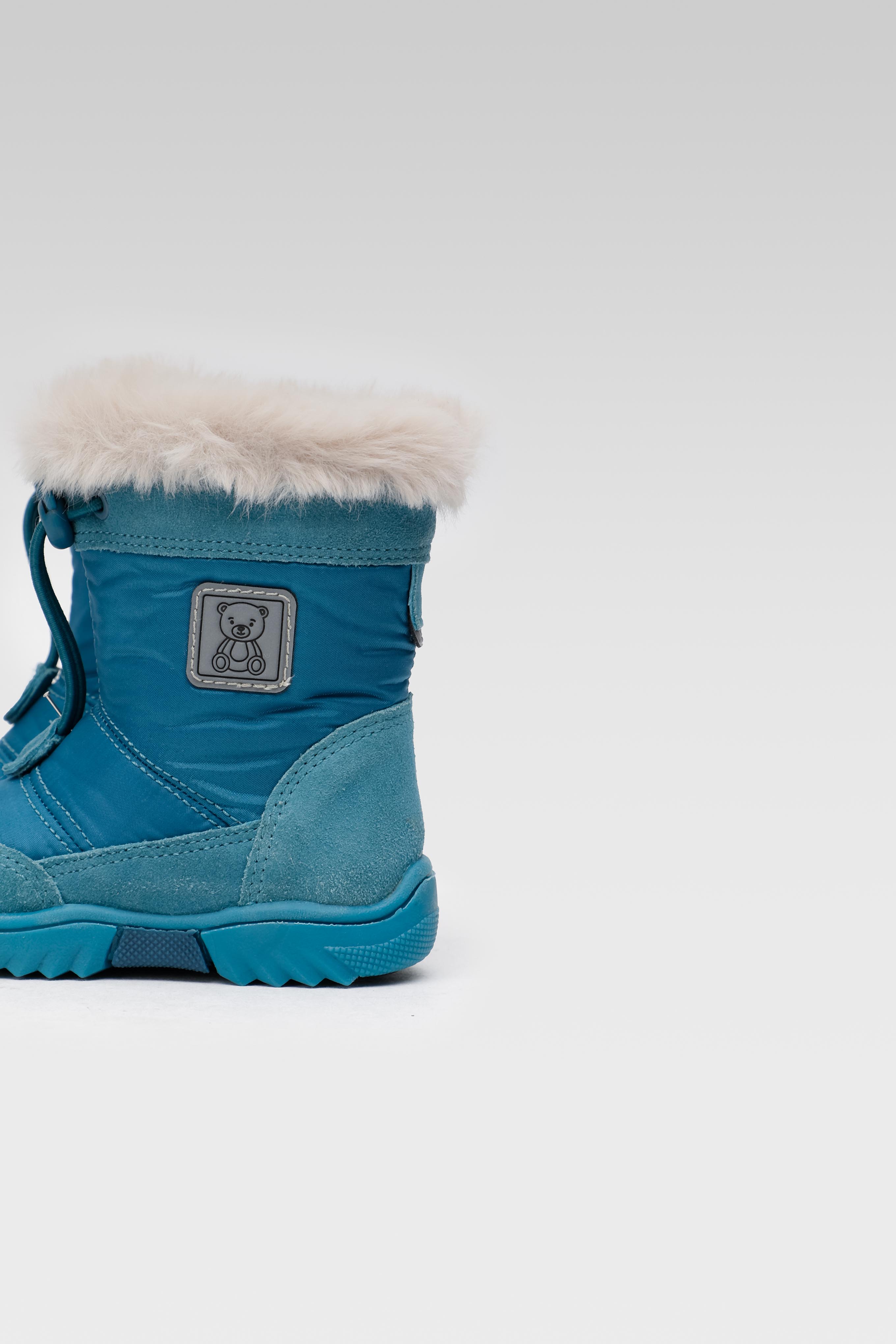 Šněrovací vyšší obuv BLANKYTNĚ MODRÁ