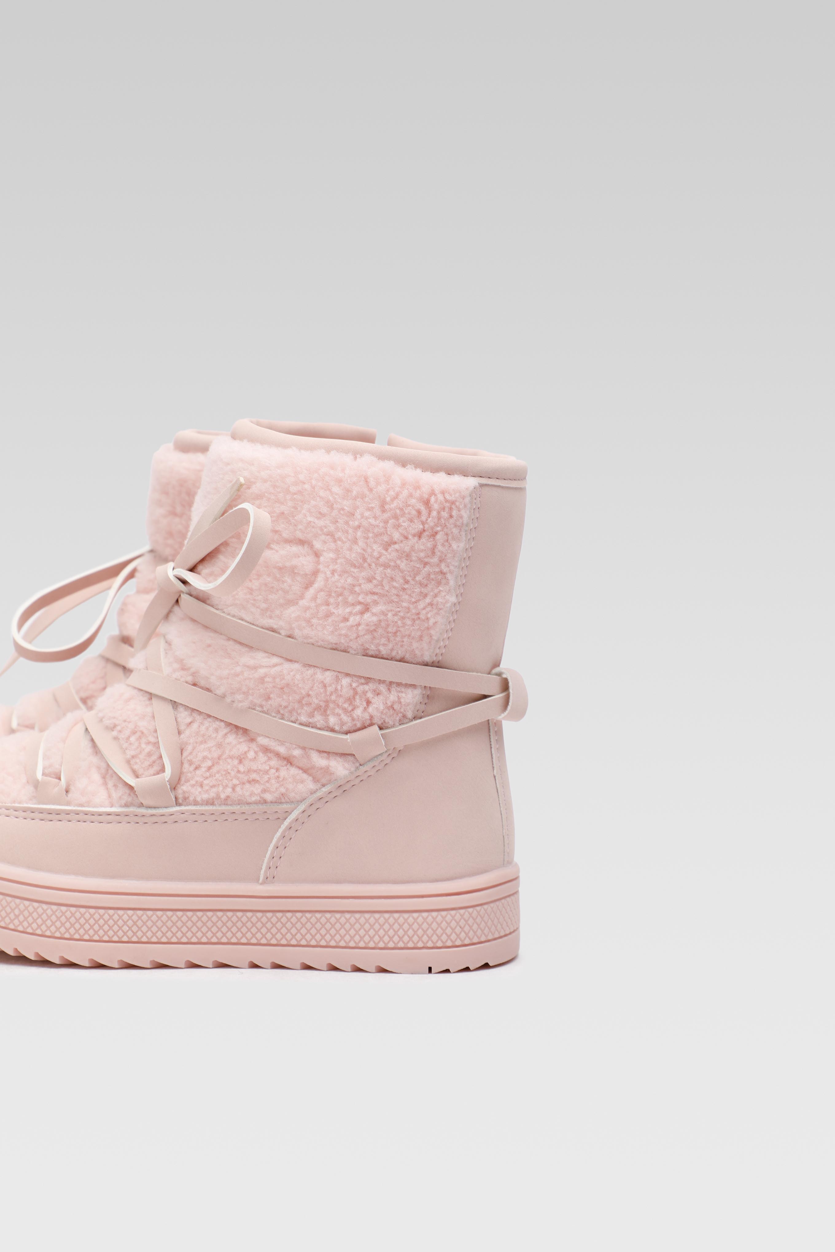 Gležnjarji z vezalkami Živo roza