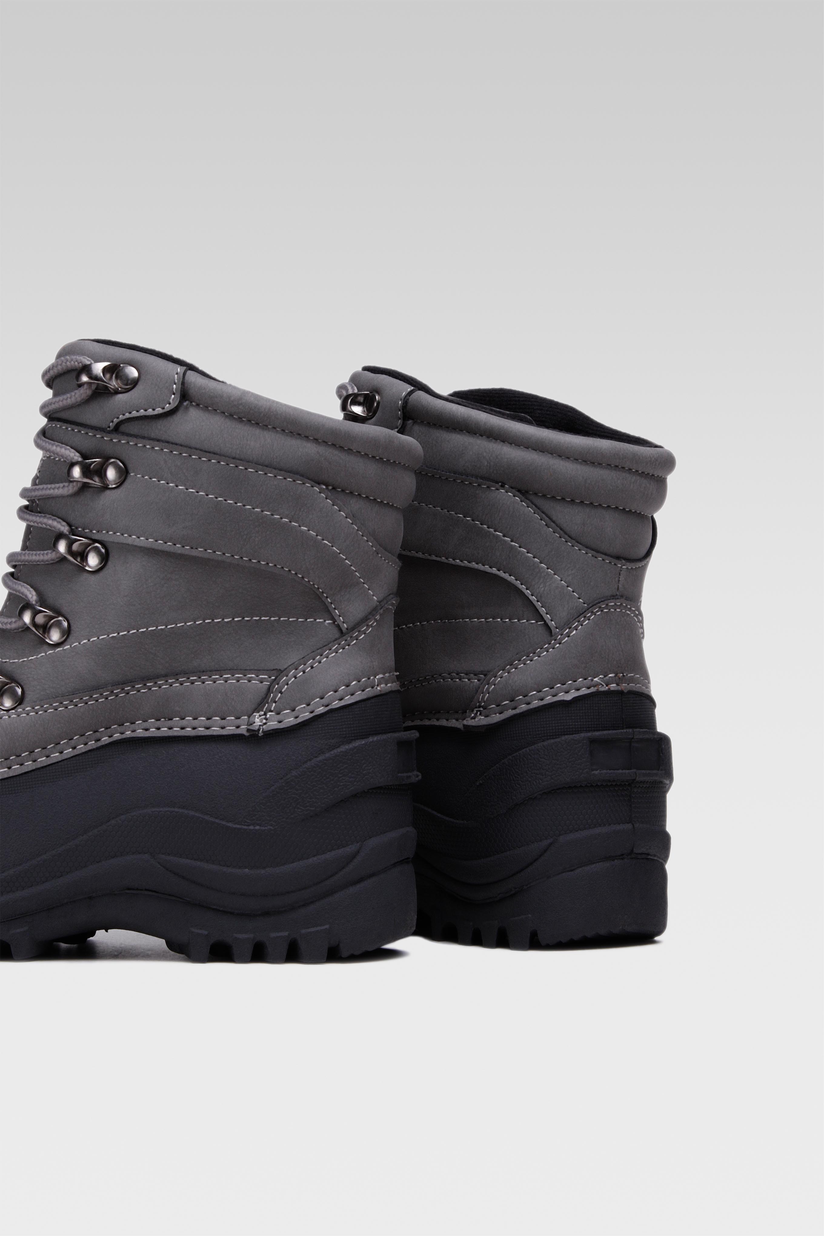 Gležnjarji z vezalkami Siva