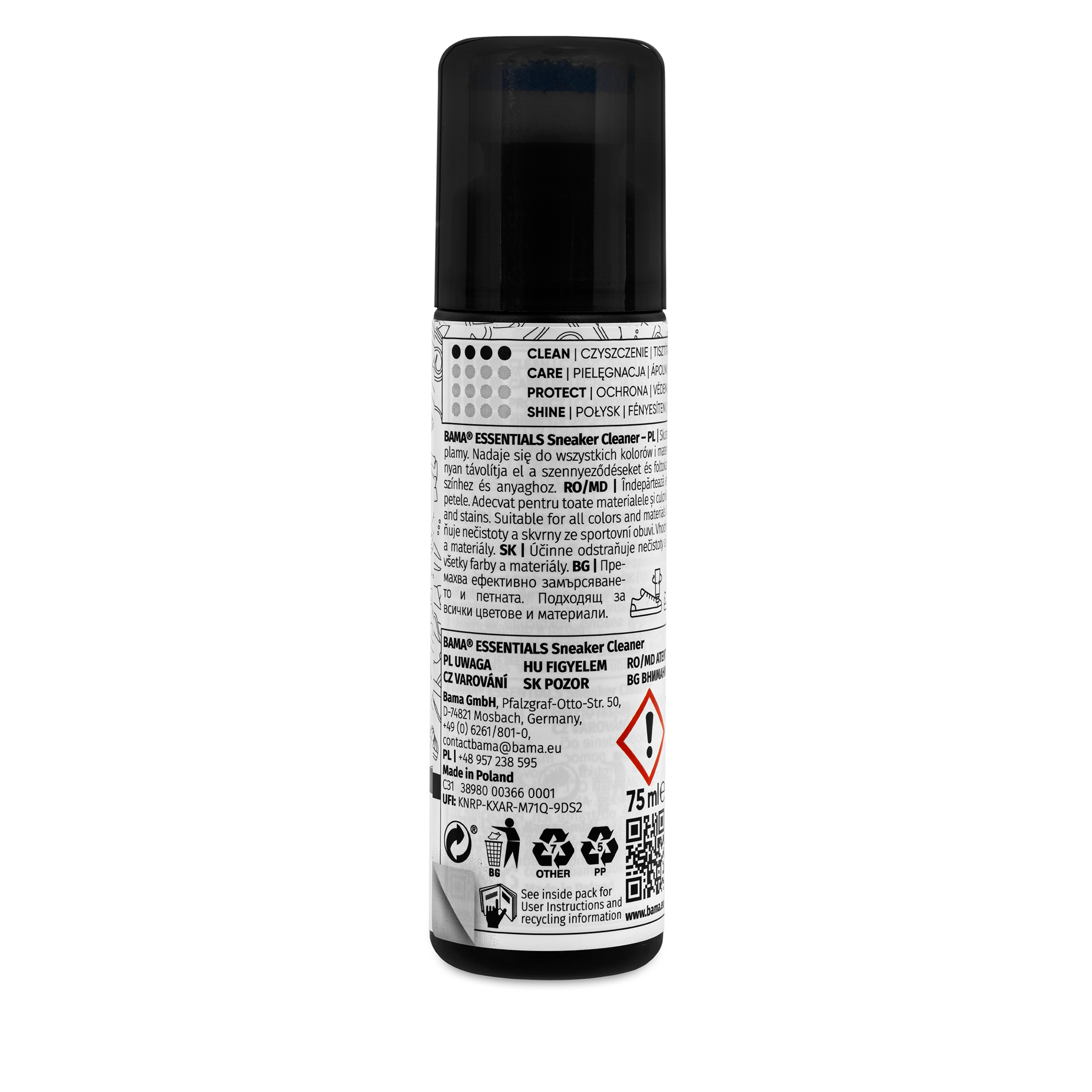 BAMA Essentials Sneaker Cleaner 75 ml Bez Koloru