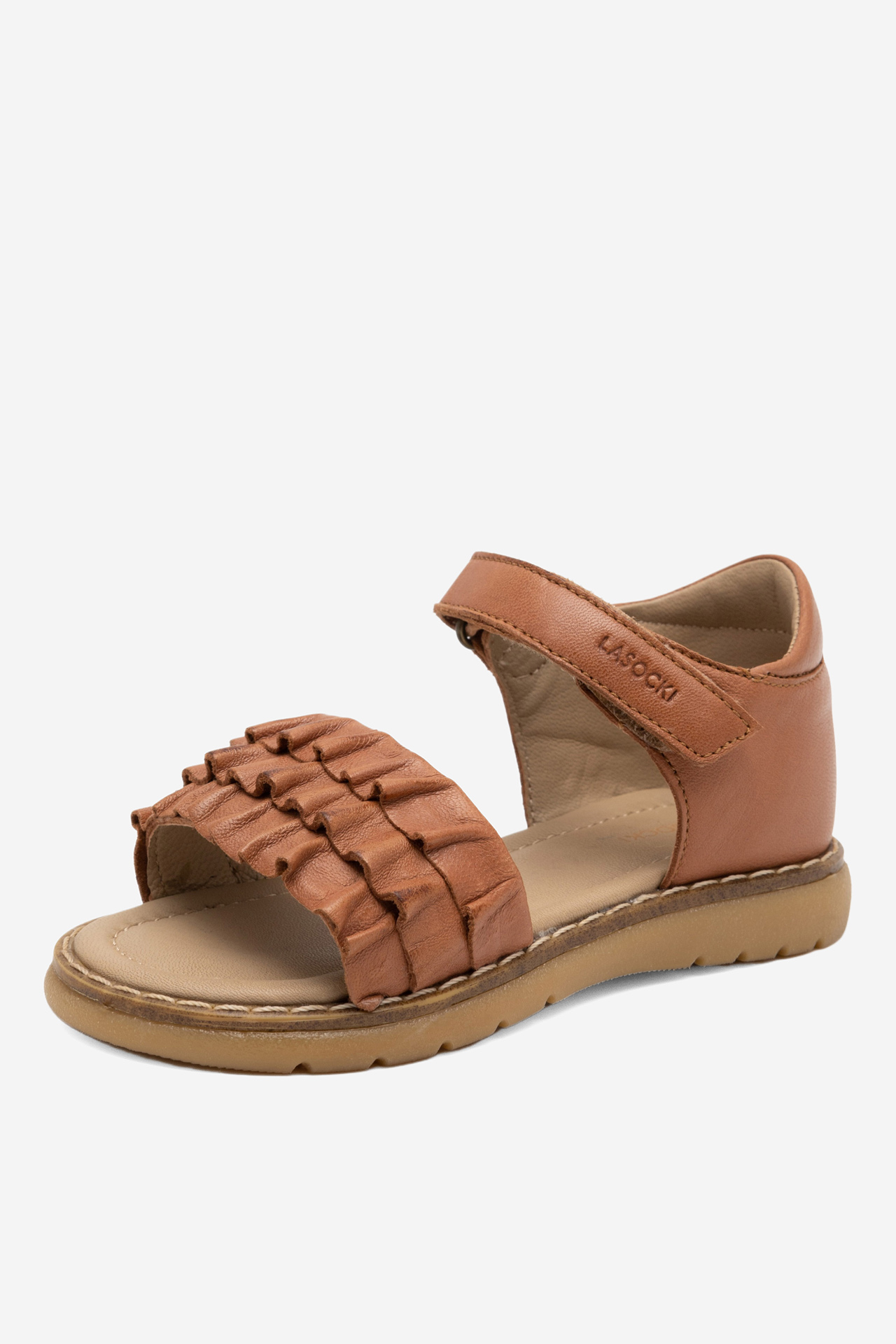 Sandály SVĚTLE HNĚDÁ