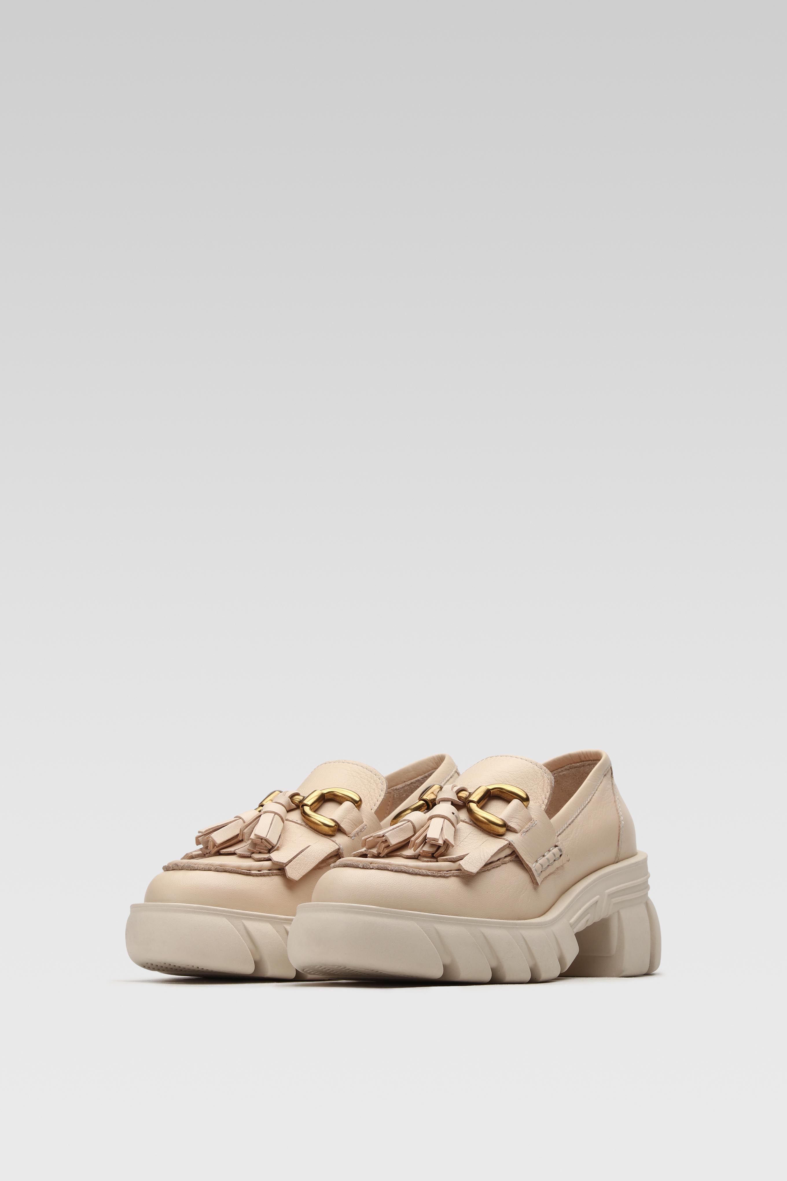 Čevlji brez vezalk Bež